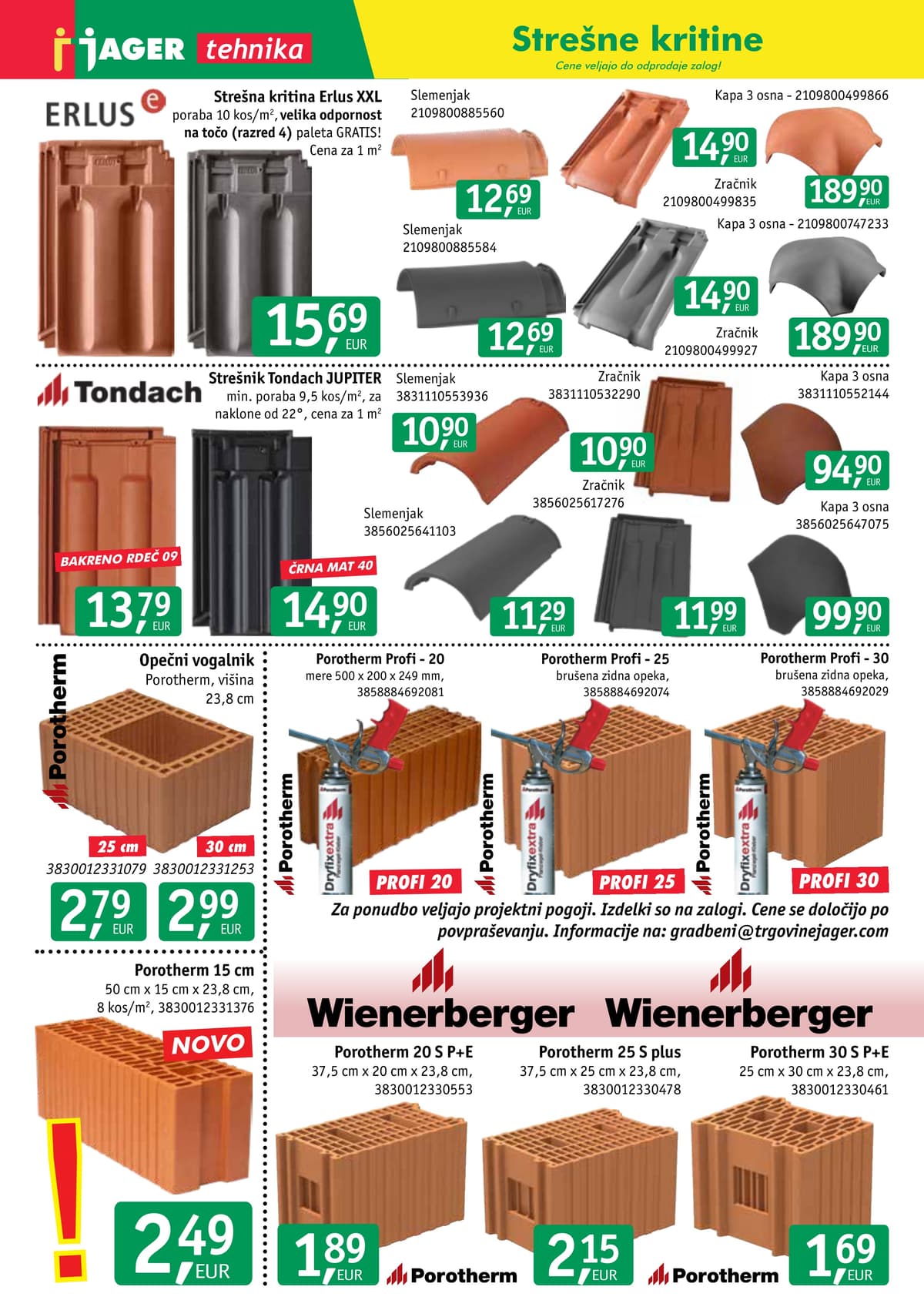 Stran 7. Jager kataloga - Tehnika