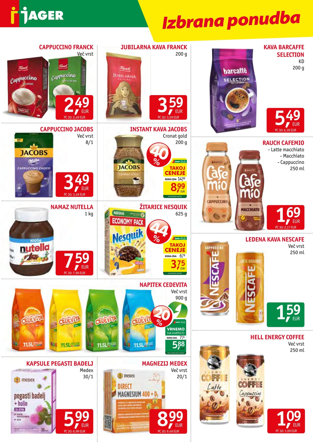 Stran 10. Jager kataloga - Živila