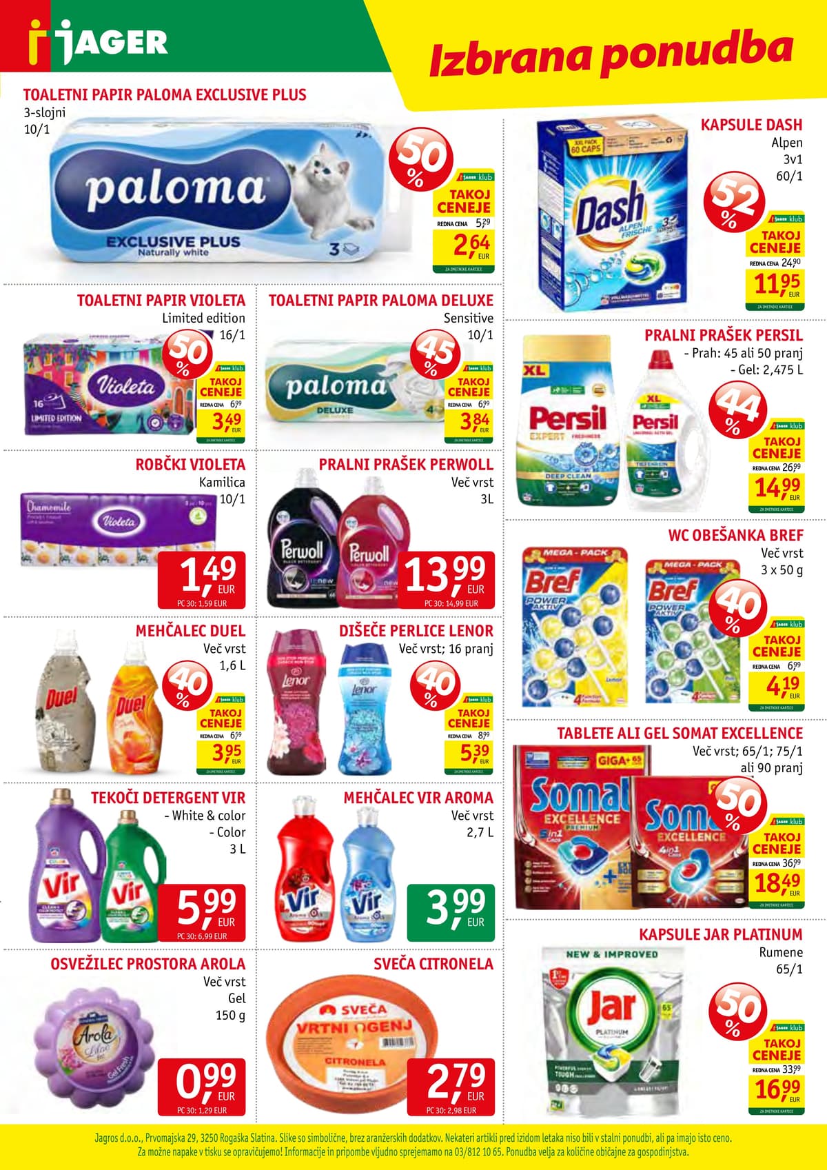 Stran 15. Jager kataloga - Živila