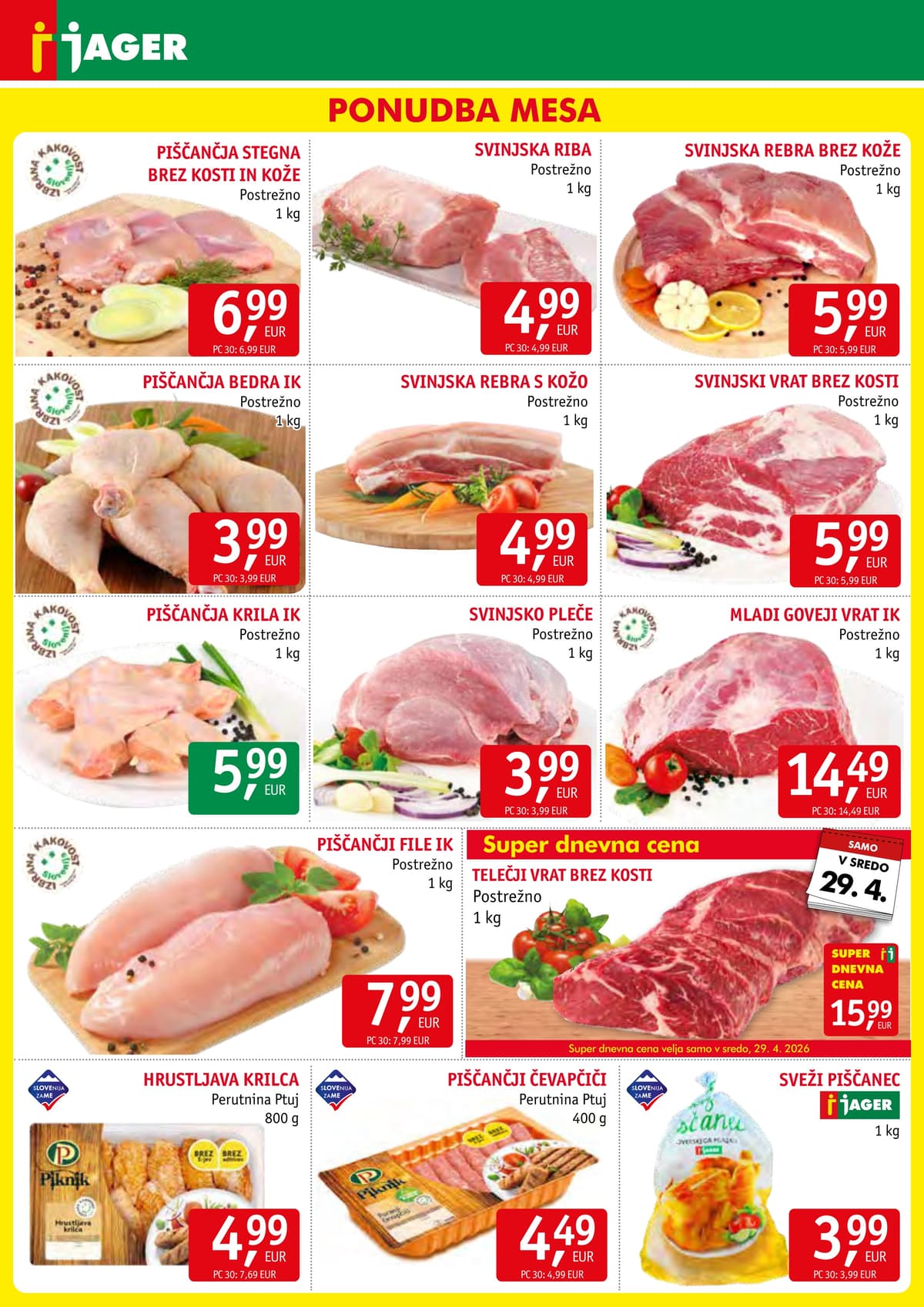 Stran 3. Jager kataloga - Živila