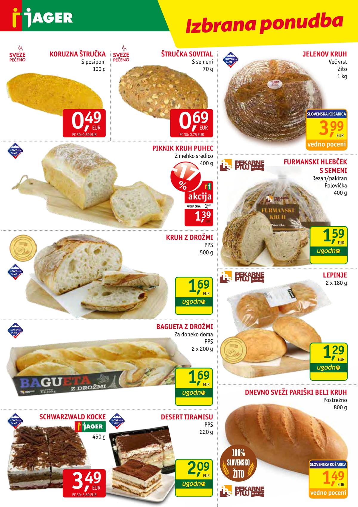 Stran 6. Jager kataloga - Živila od 28.04.2026.