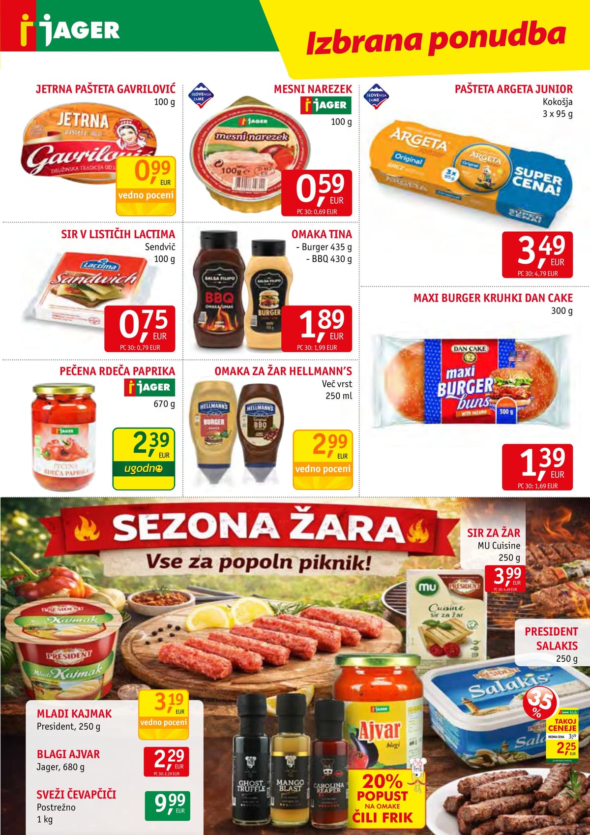 Stran 9. Jager kataloga - Živila