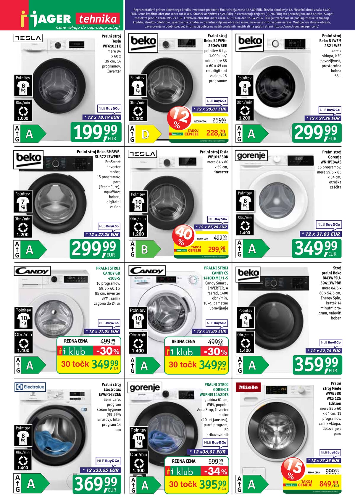 Stran 13. Jager kataloga - Tehnika