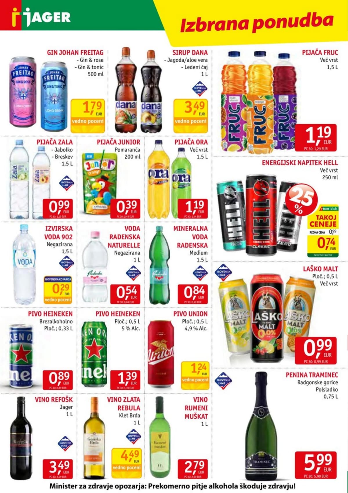 Stran 12. Jager kataloga - Živila