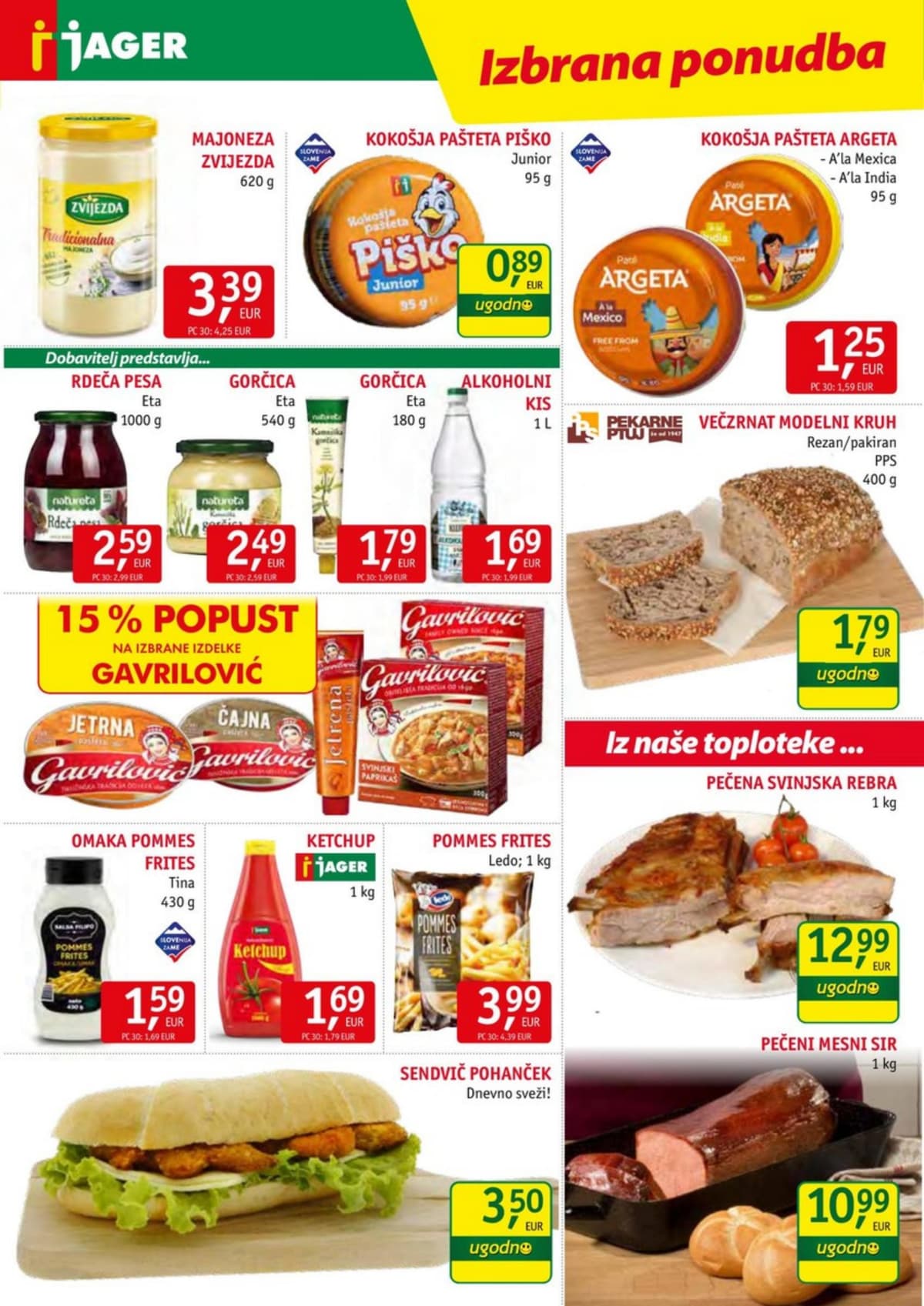Stran 7. Jager kataloga - Živila