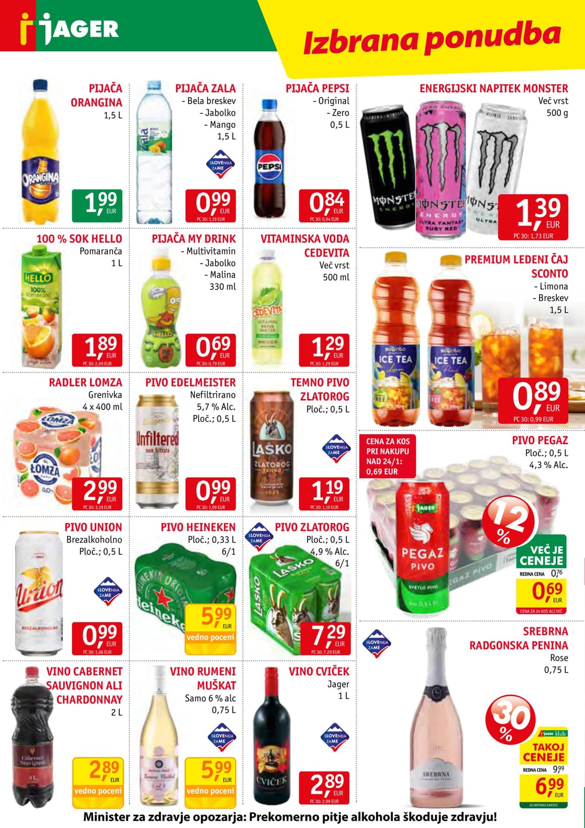 Stran 12. Jager kataloga - Živila