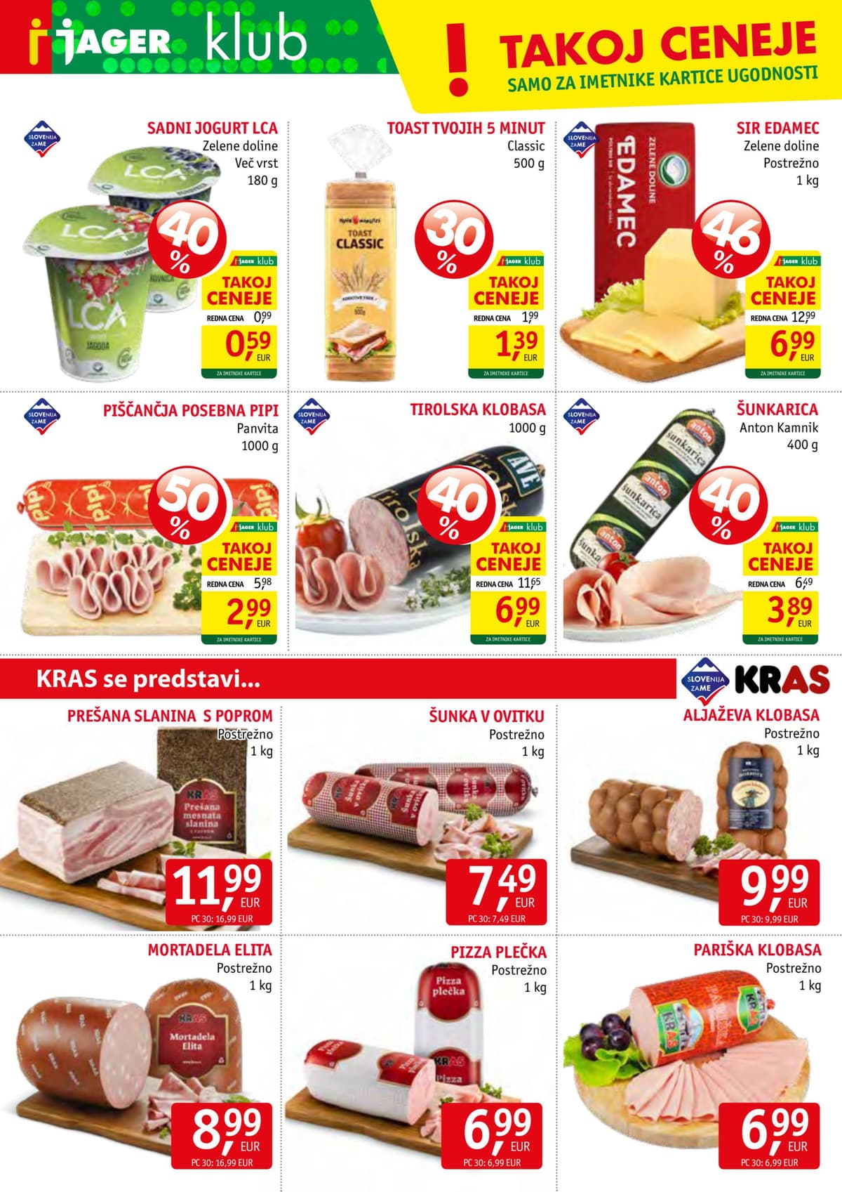 Stran 4. Jager kataloga - Živila od 17.06.2026
