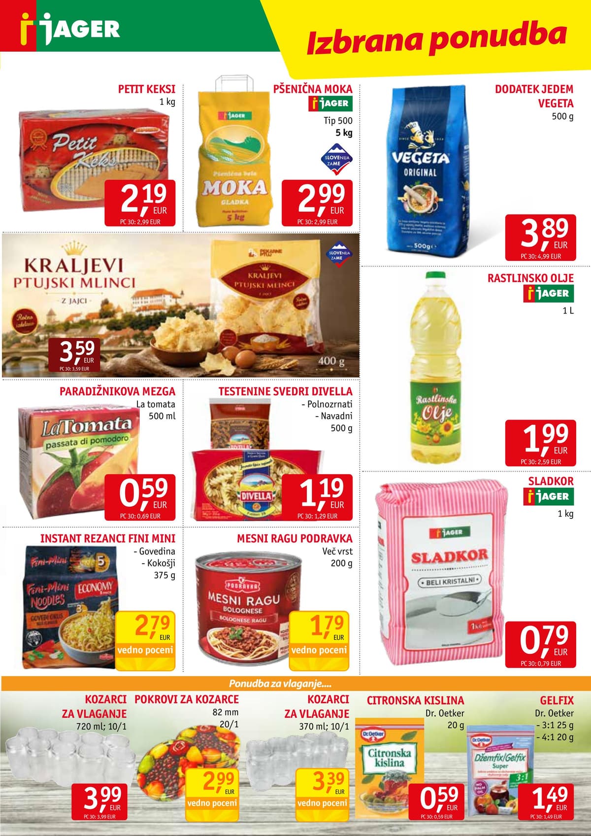 Stran 7. Jager kataloga - Živila od 15.07.2026