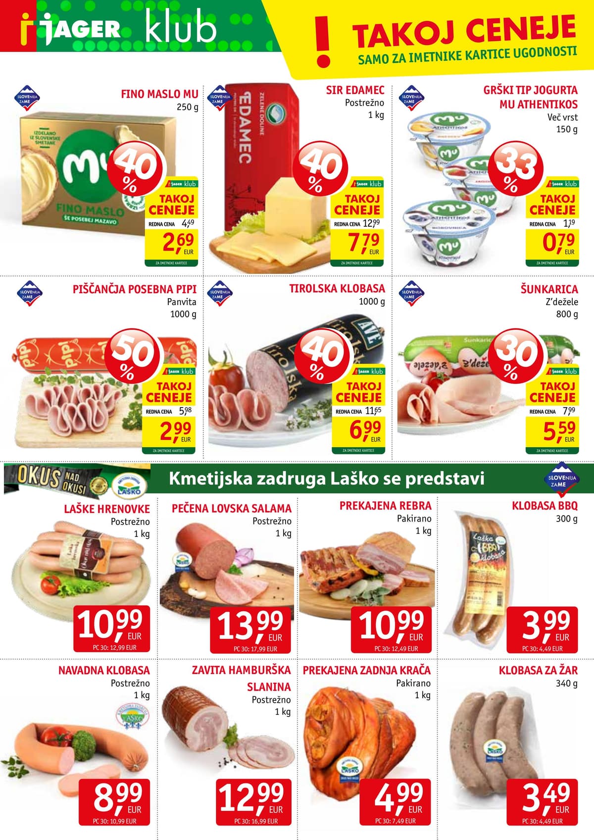 Stran 4. Jager kataloga - Živila od 28.07.2026