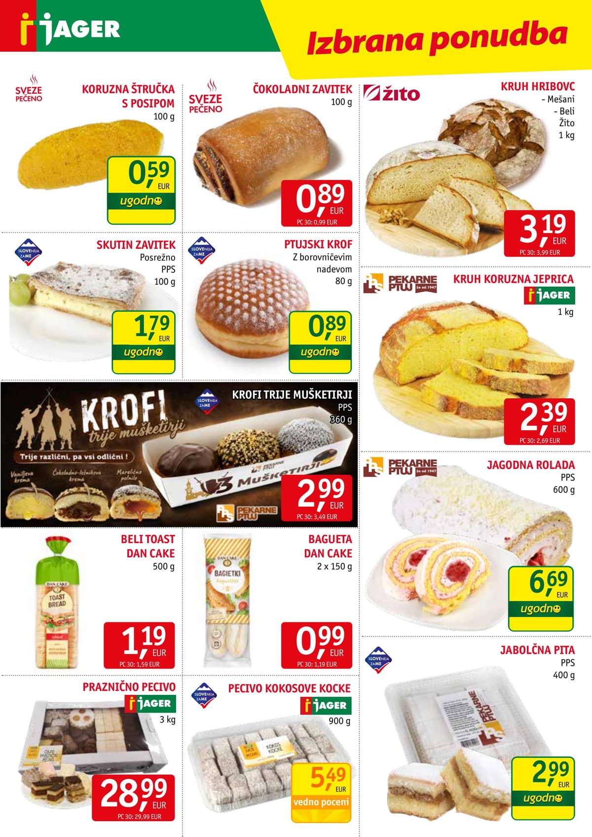 Stran 6. Jager kataloga - Živila od 28.07.2026