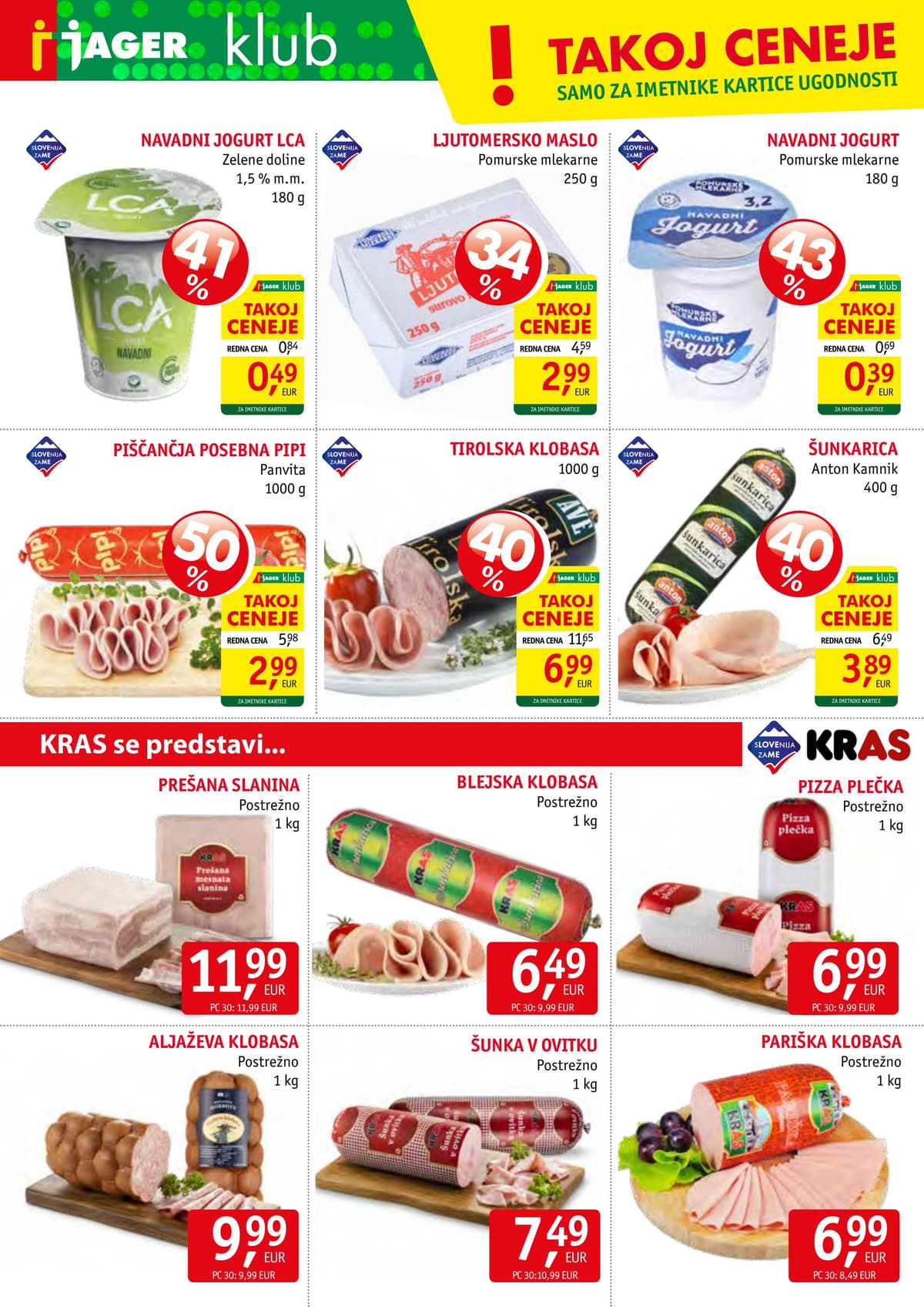 Stran 4. Jager kataloga - Živila od 04.08.2026