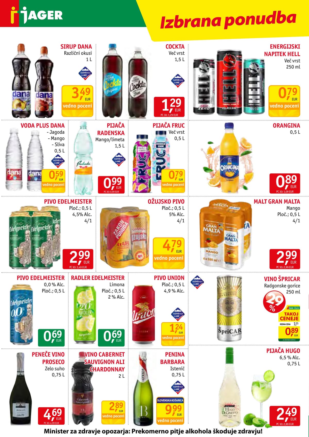 Stran 12. Jager kataloga - Živila
