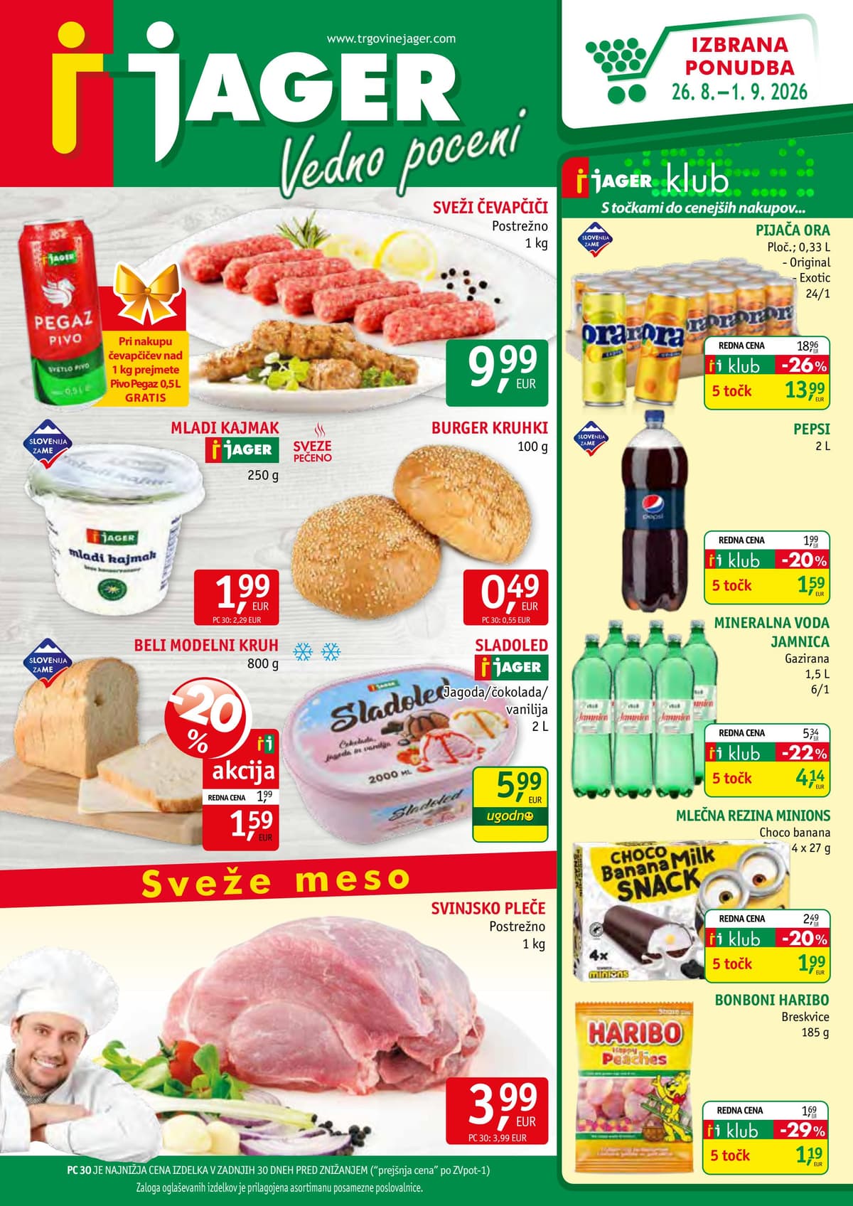 Jager katalog od 08/26/2026 - Živila