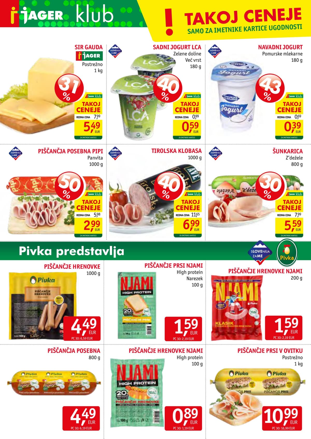 Stran 4. Jager kataloga - Živila od 15.09.2026.