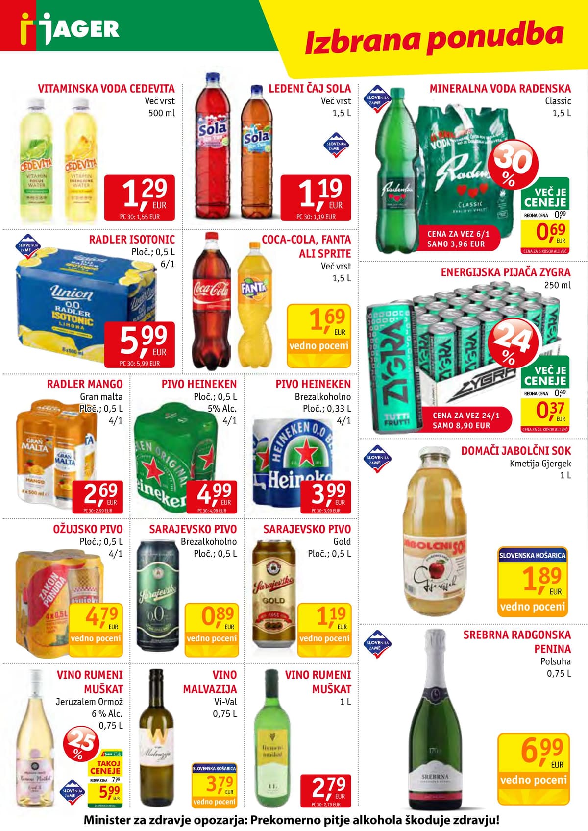 Stran 12. Jager kataloga - Živila