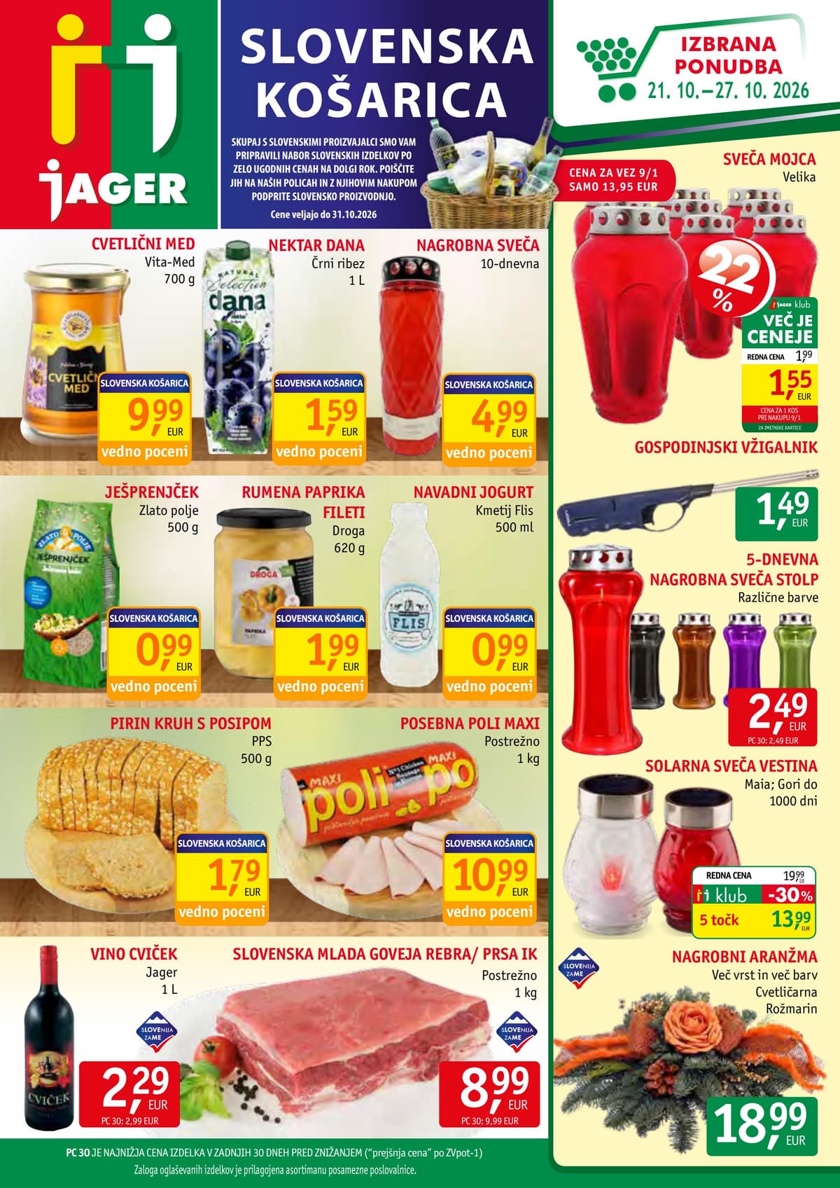 Jager katalog od 21.10.2026. - Živila