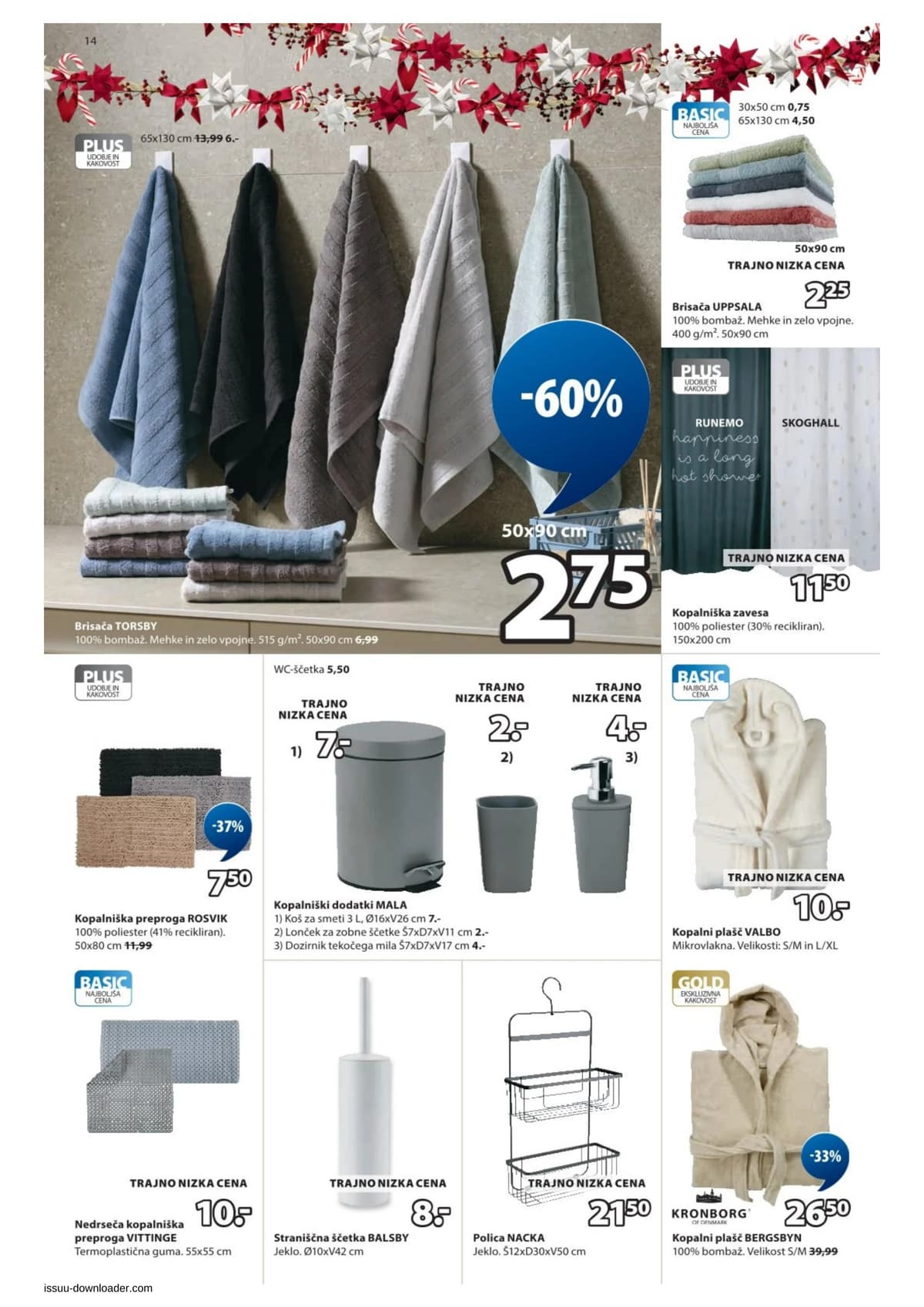 Stran 14. Jysk kataloga - Božična ponudba od 02.03.2026.