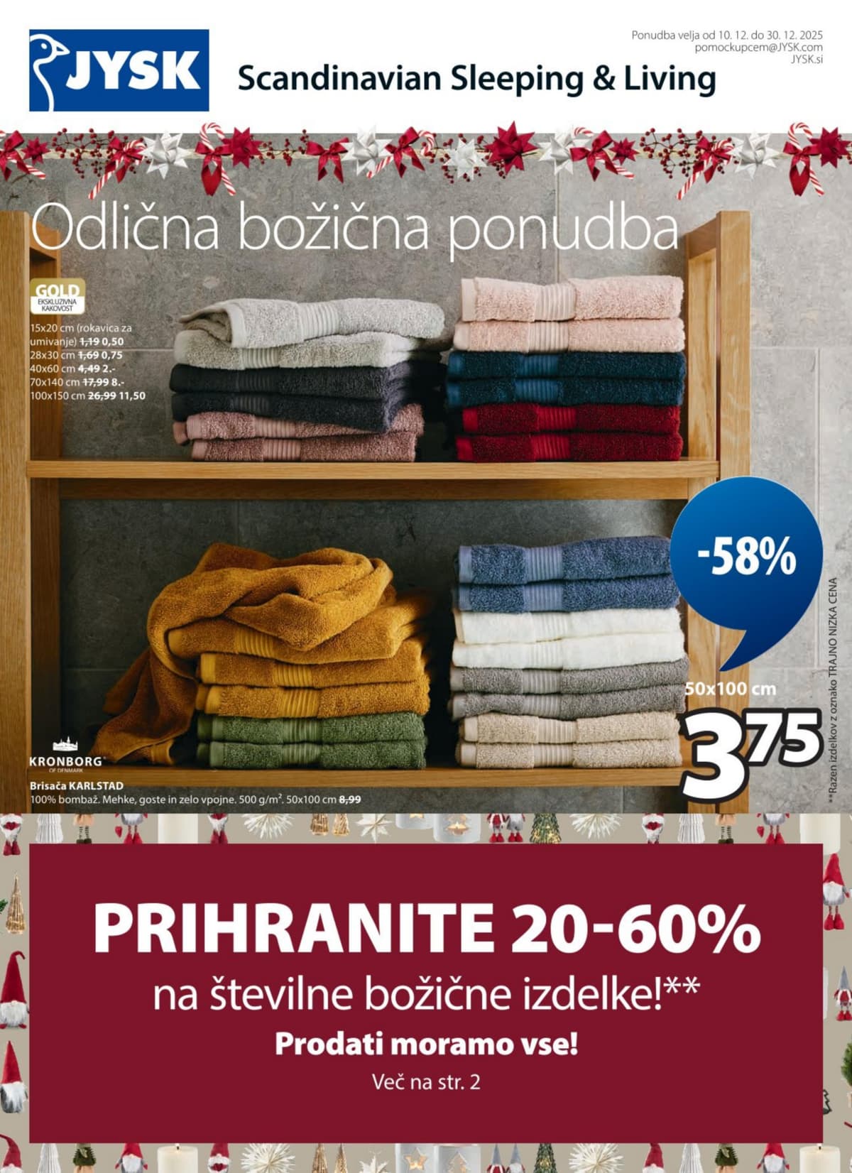 Stran 1. Jysk kataloga - Odlična Božična ponudba od 02.03.2026.
