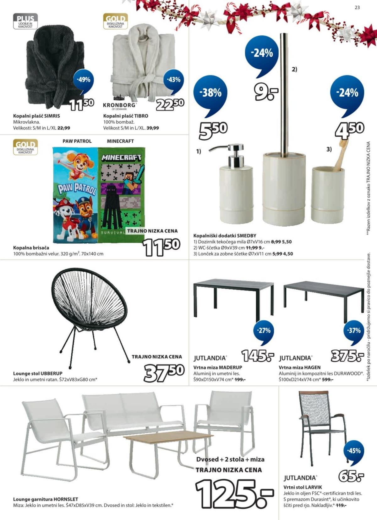 Stran 23. Jysk kataloga - Odlična Božična ponudba od 02.03.2026.