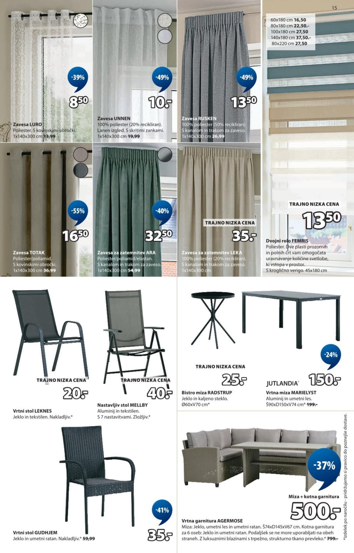 Stran 15. Jysk kataloga - Sezonsko znižanje od 02.03.2026.