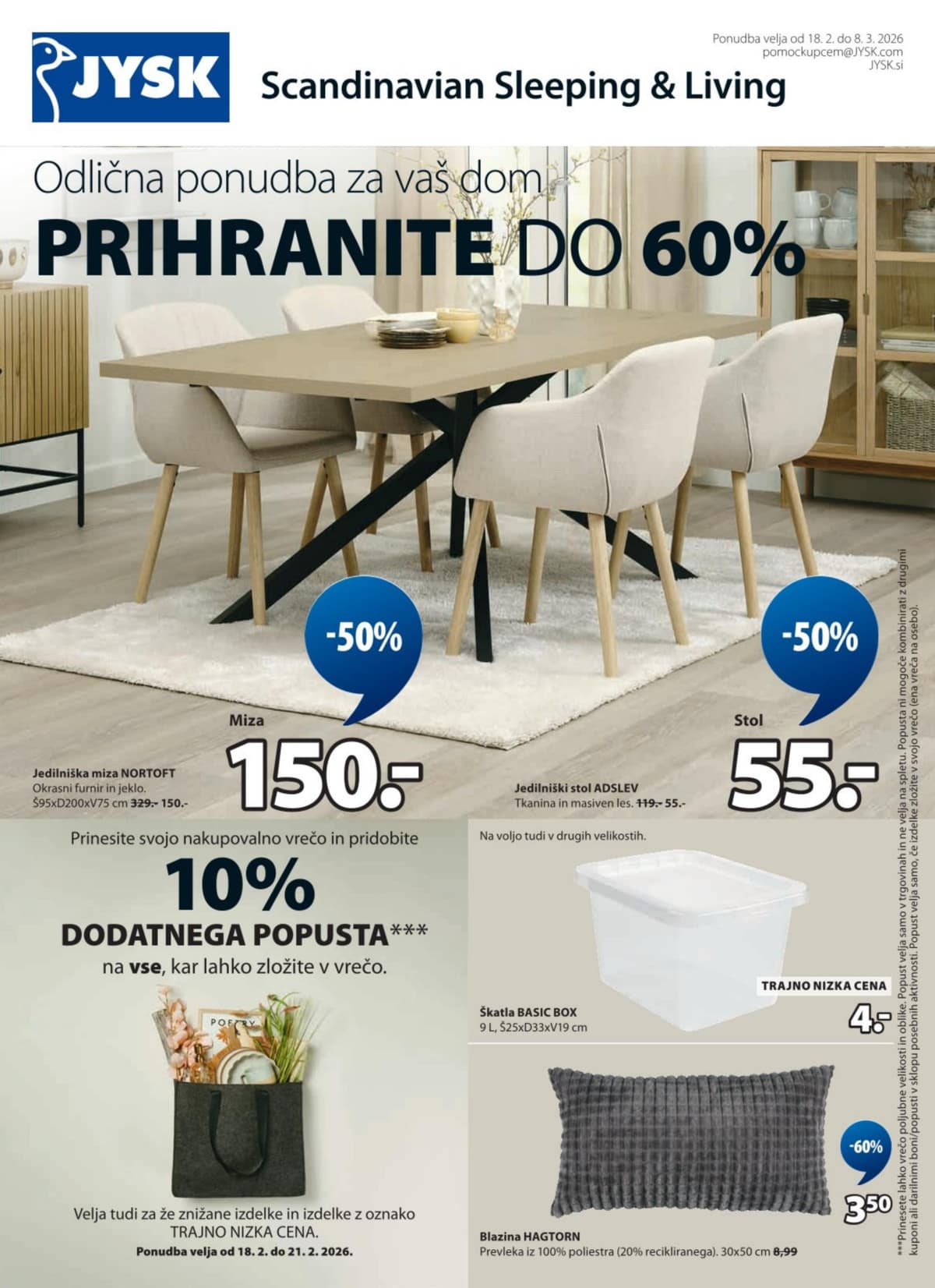 Stran 1. Jysk kataloga - Akcijska Ponudba od 17.02.2026.