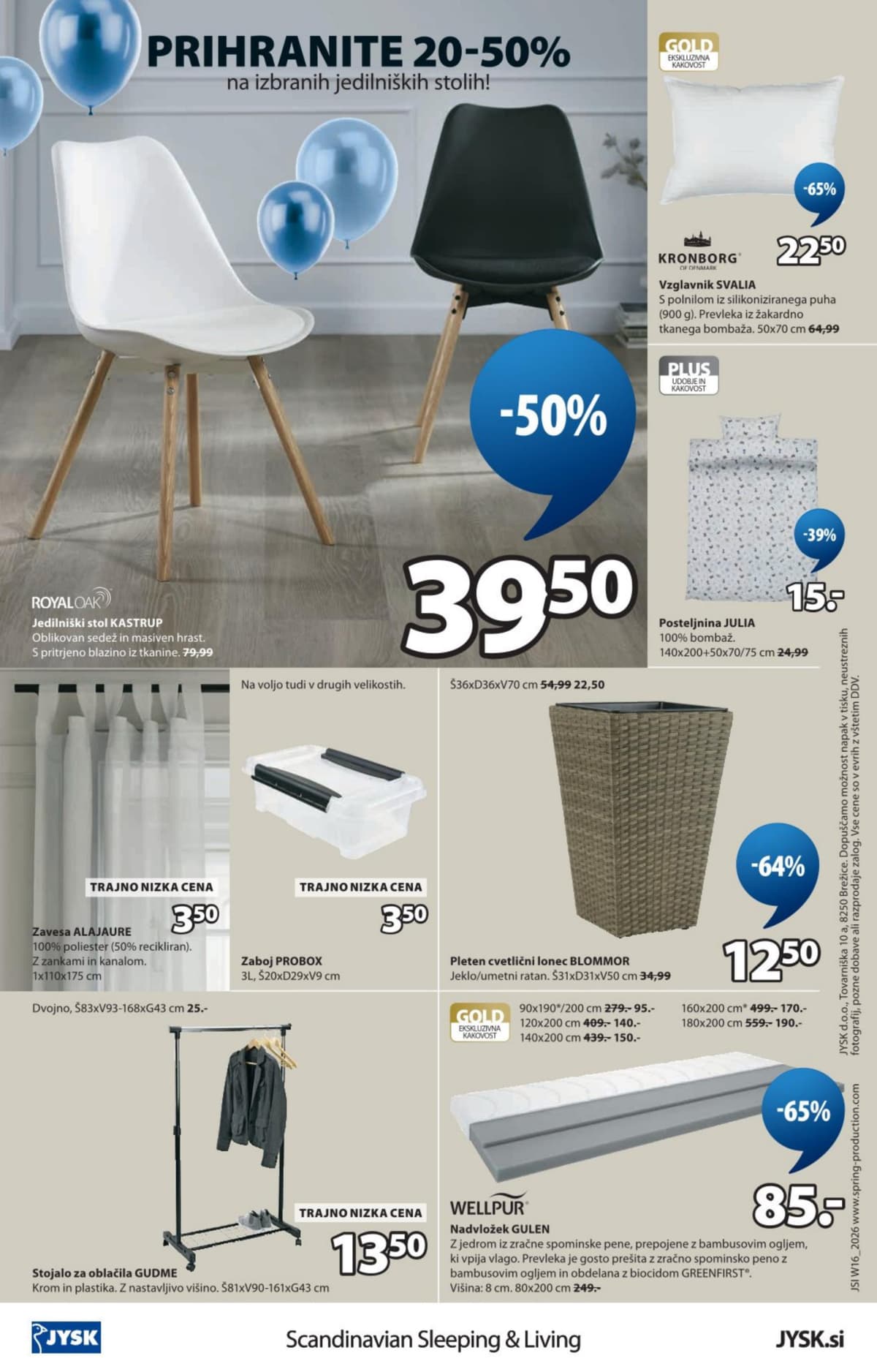 Stran 16. Jysk kataloga - Prihranite do -60% od 14.04.2026.