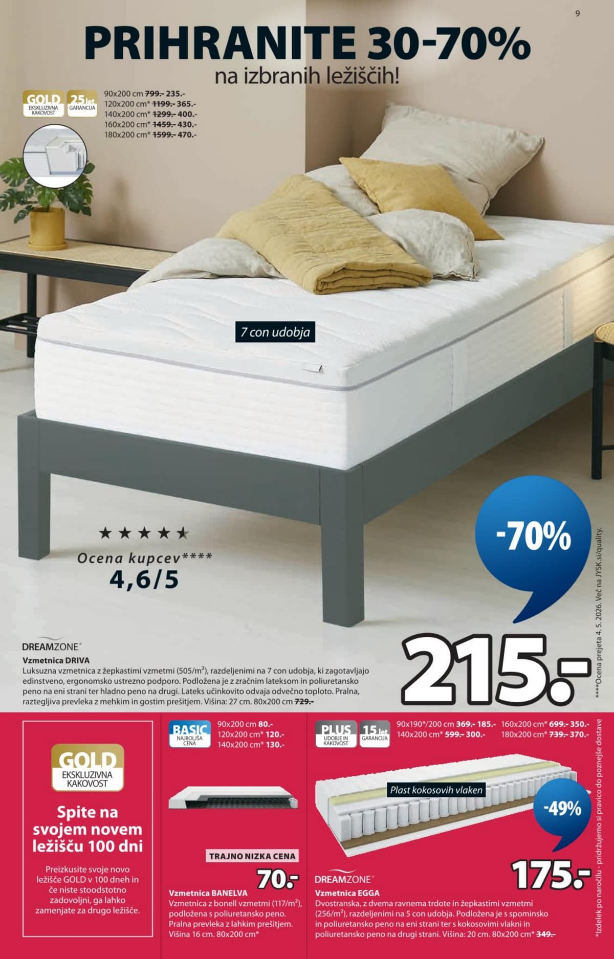 Stran 9. Jysk kataloga - Sezonsko znižanje do 70%