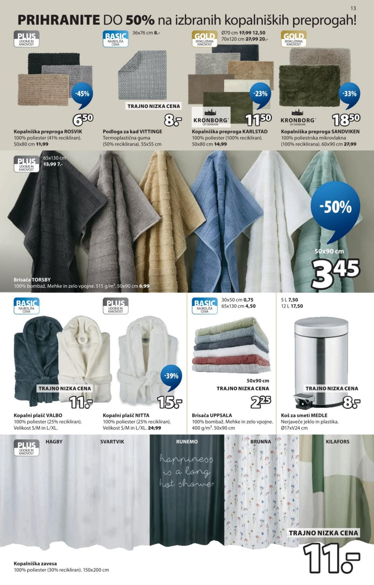 Stran 13. Jysk kataloga - Sezonsko znižanje do 70%