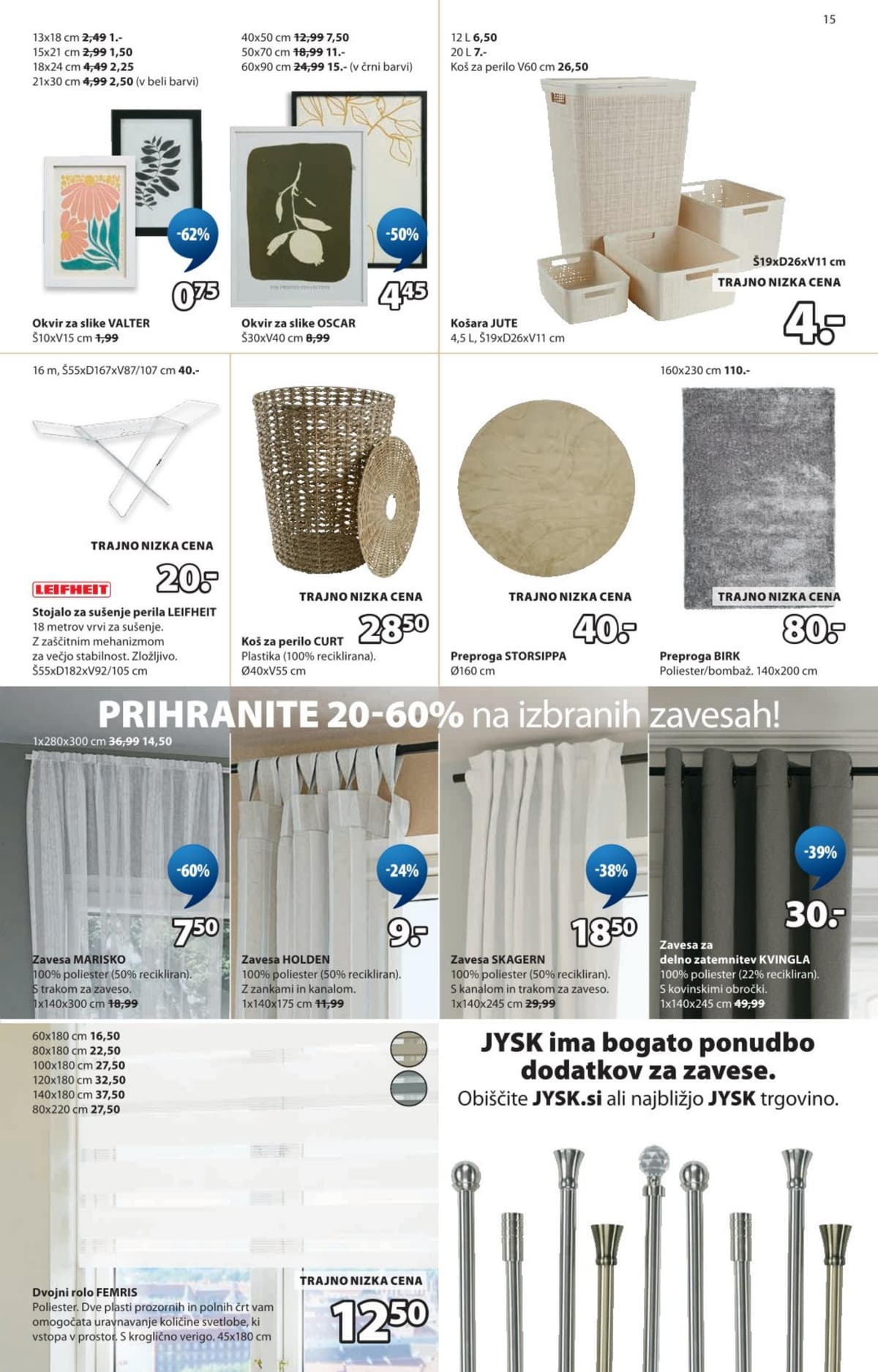 Stran 15. Jysk kataloga - Sezonsko znižanje do 70%