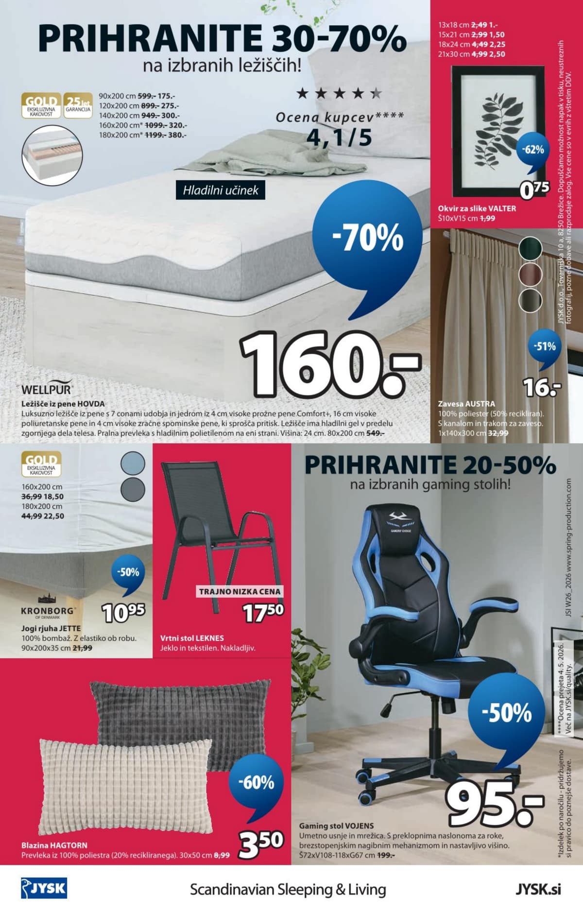 Stran 16. Jysk kataloga - Sezonsko znižanje do 70%