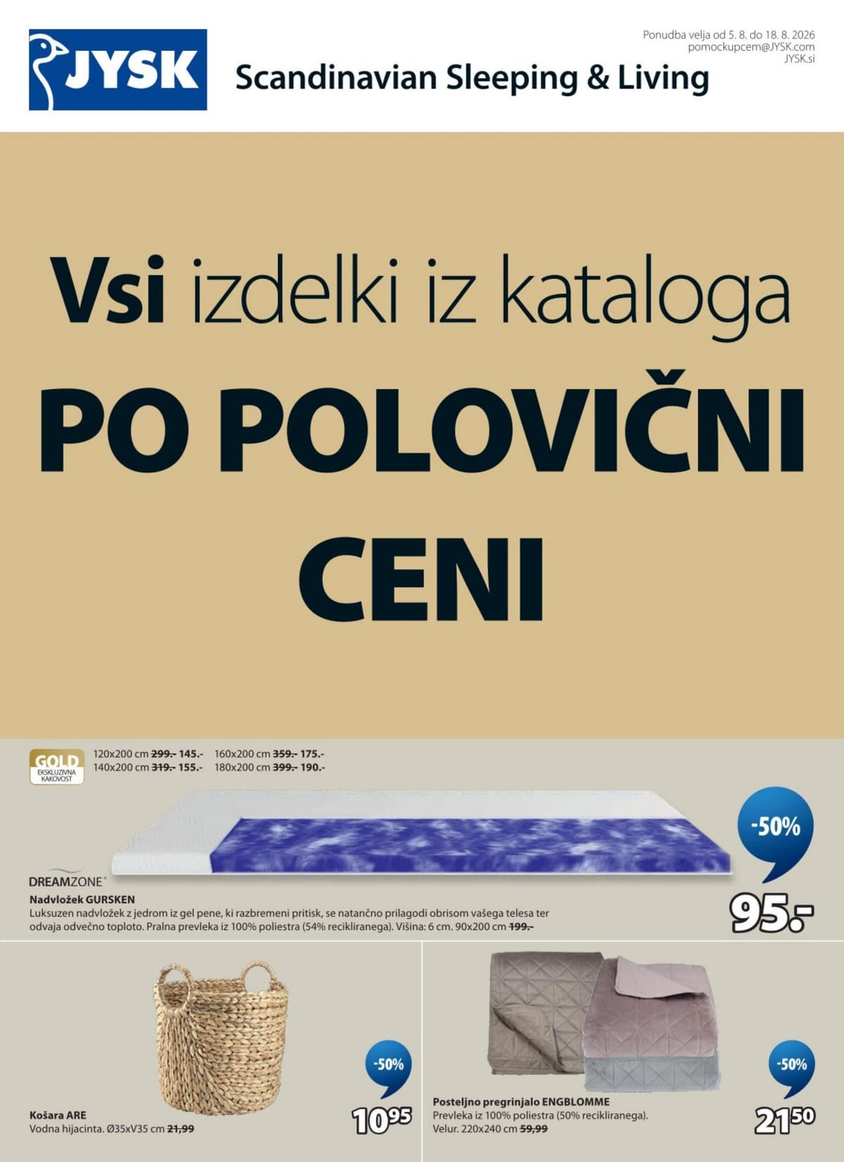 Vsi izdelki iz kataloga po polovični ceni