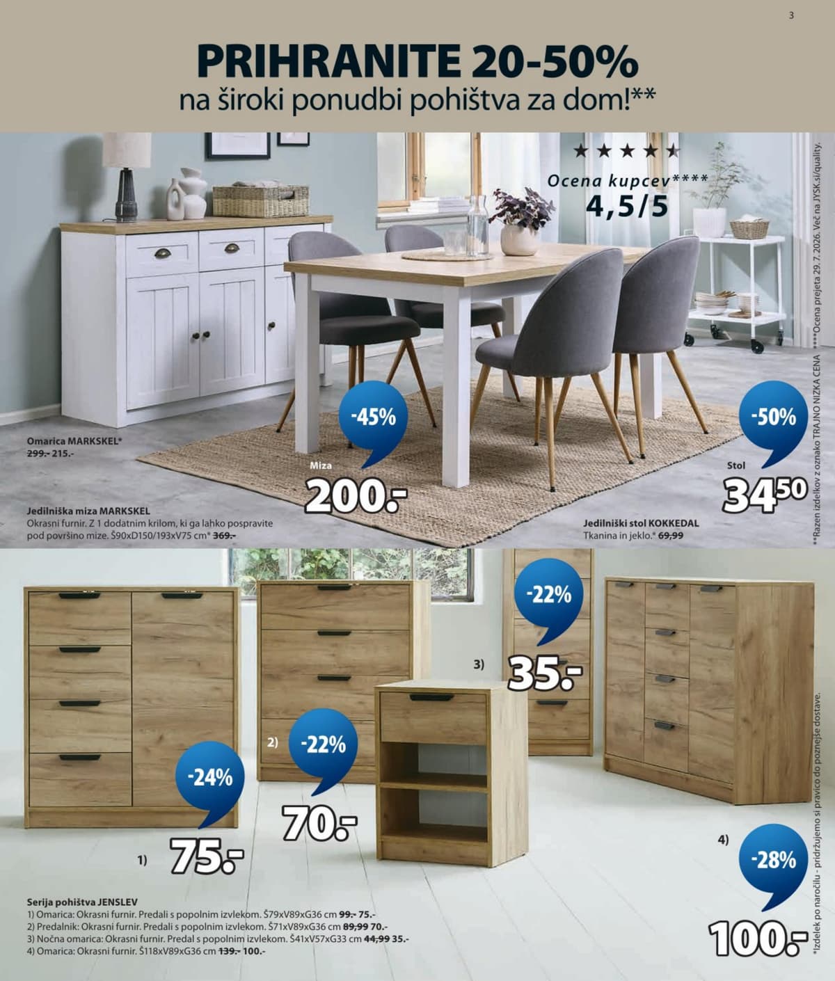 Stran 3. Jysk kataloga - Akcijska Ponudba od 26.08.2026.
