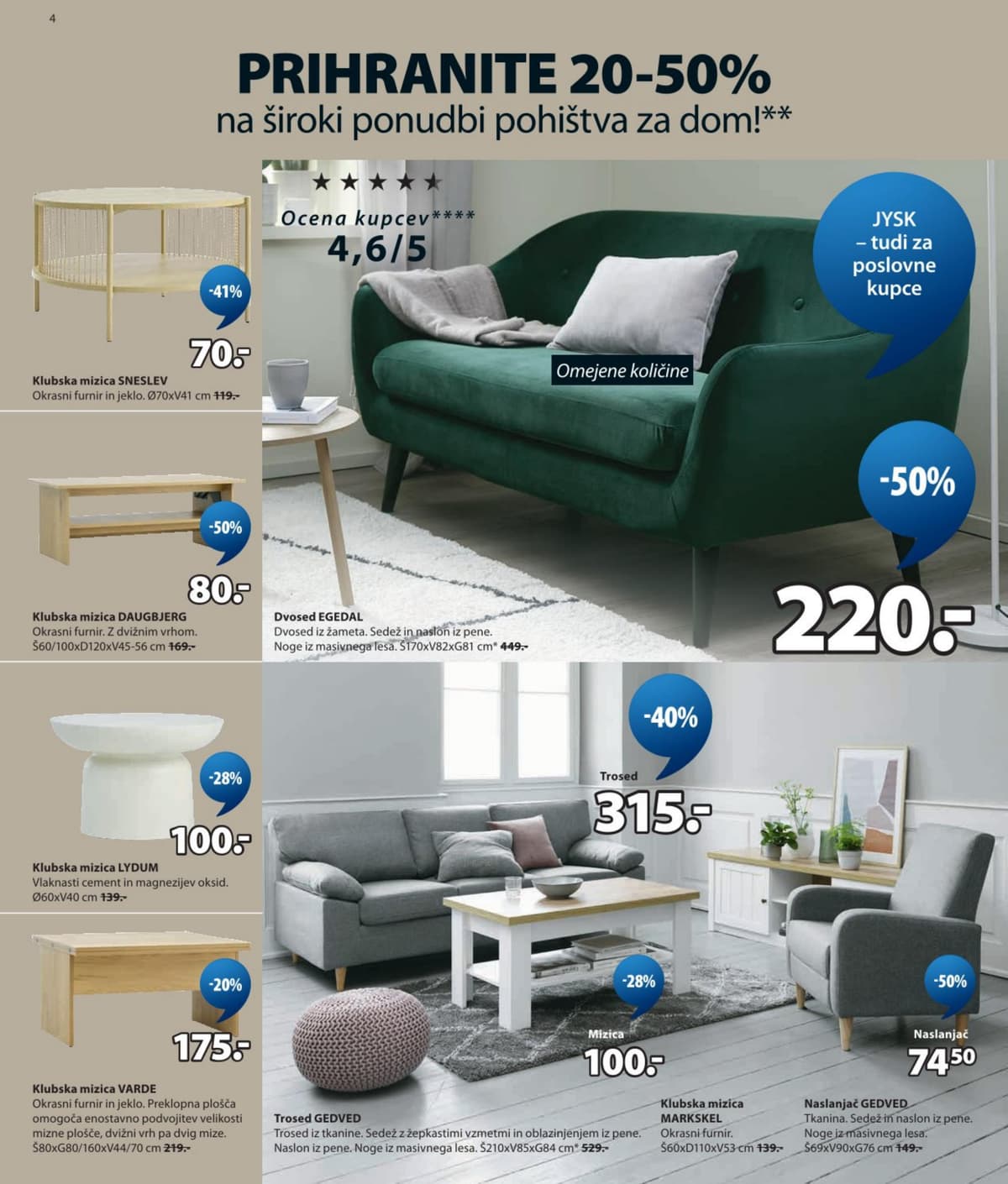 Stran 4. Jysk kataloga - Akcijska Ponudba od 26.08.2026.