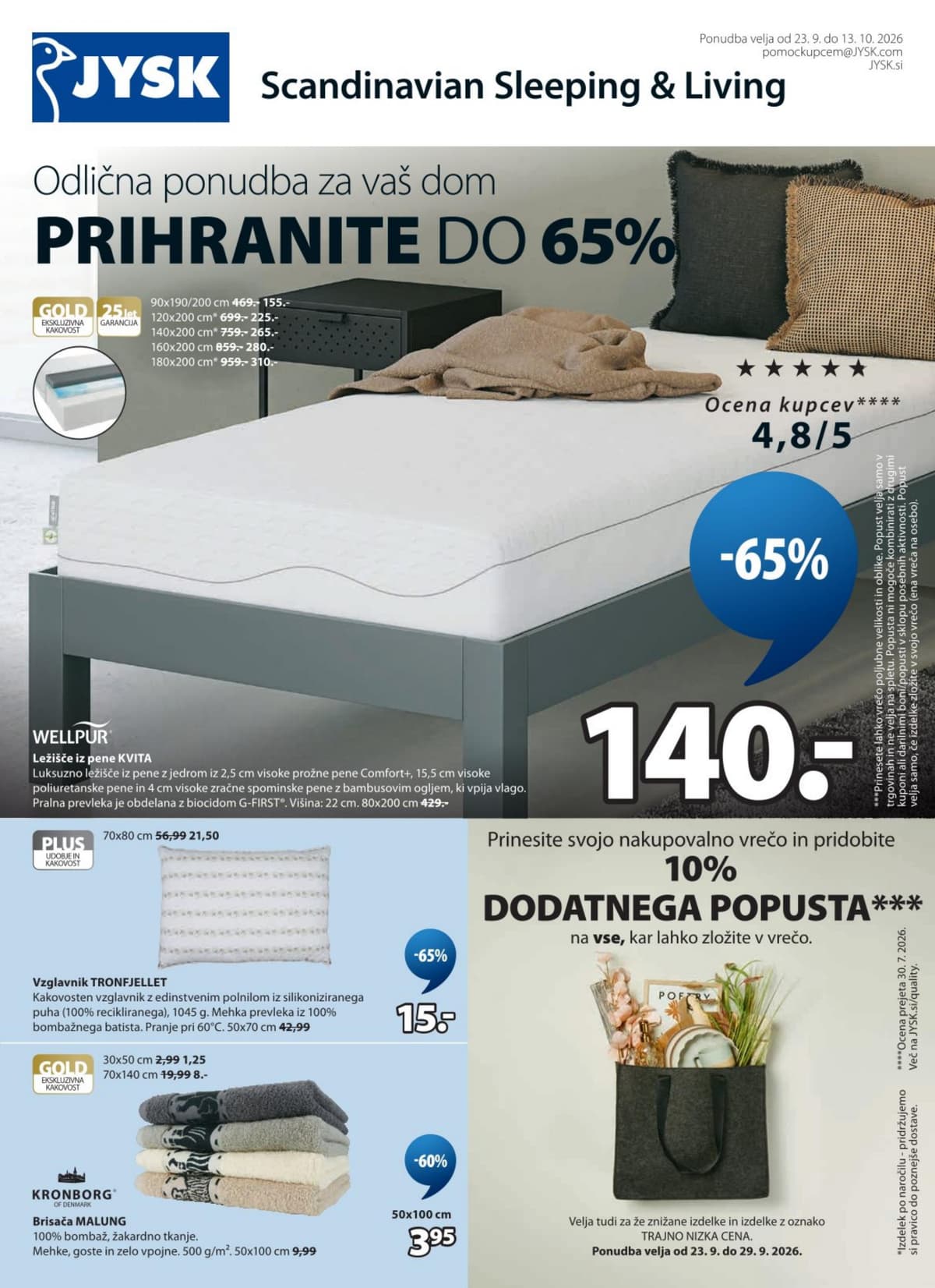 Jysk katalog od 23.09.2026. - Prohranite do 65%