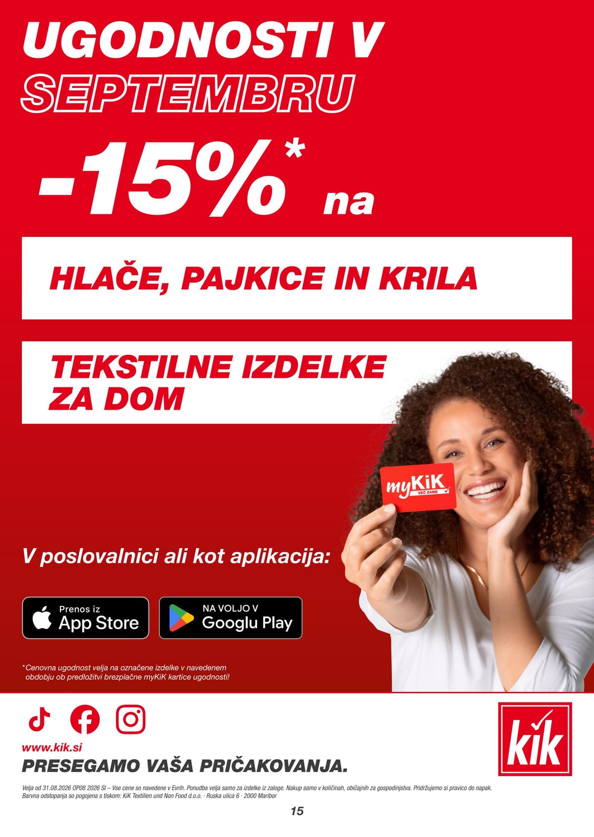 Stran 15. Kik kataloga - Prisegamo jesen in posebne trenutke od 30.08.2026.