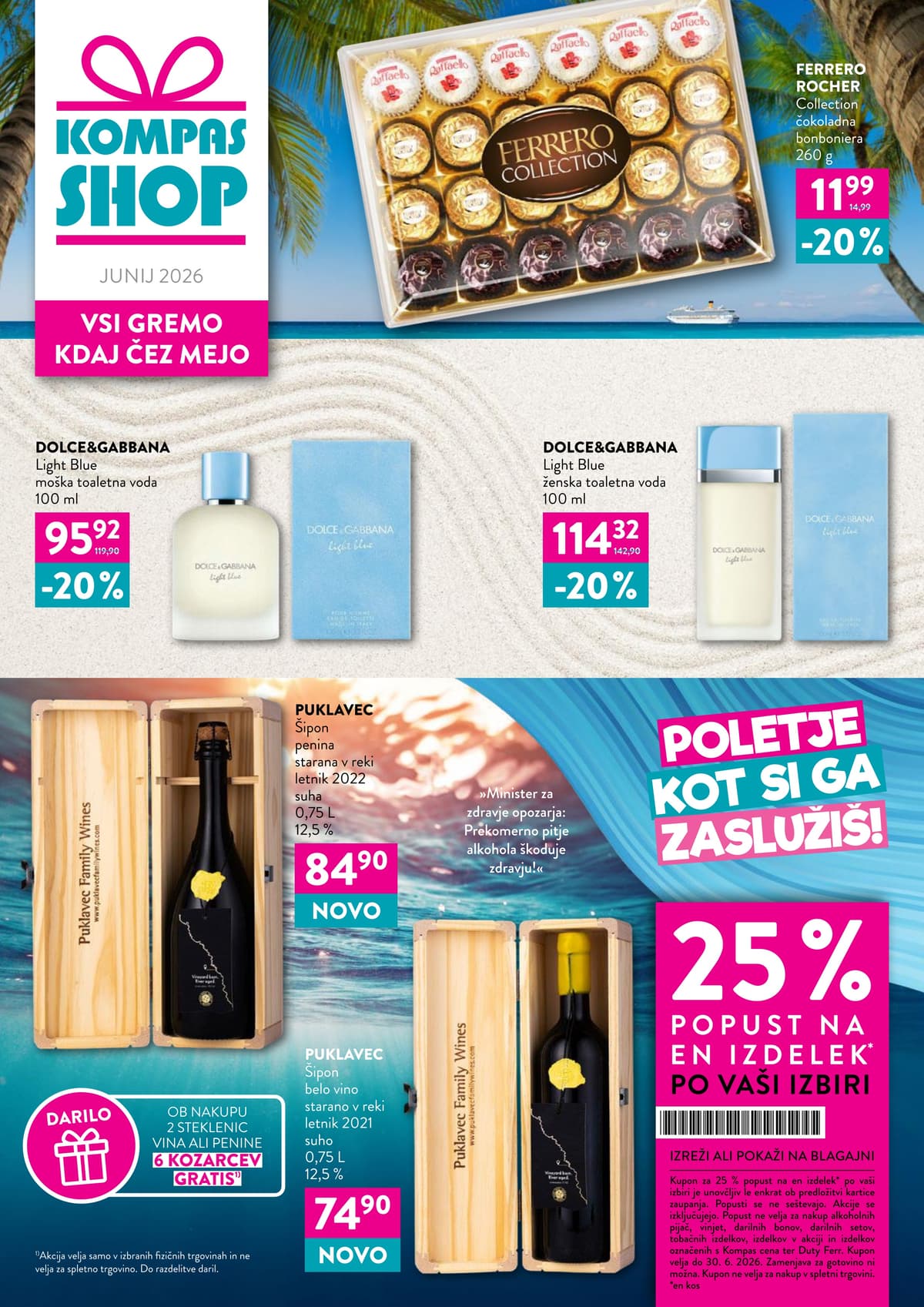Stran 1. Kompas Shop kataloga - Junij 2026 od 01.06.2026.