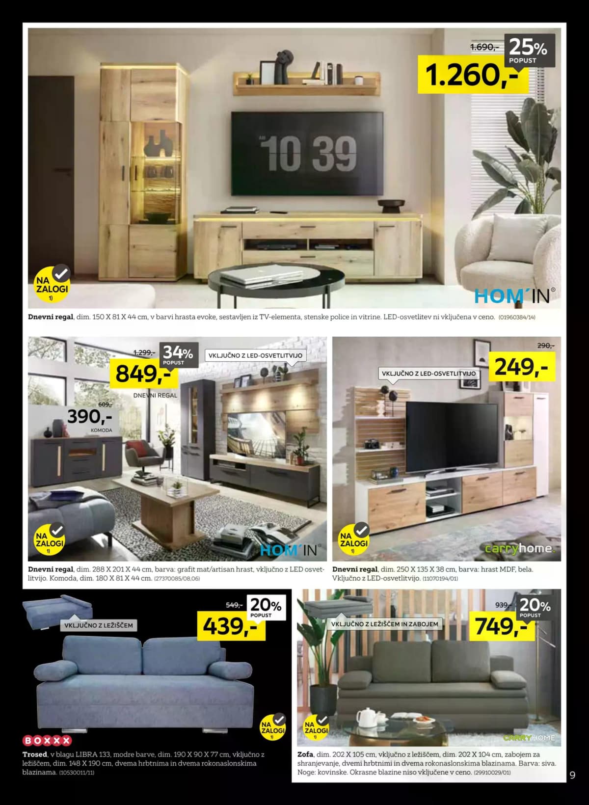 Stran 9. Lesnina kataloga - Črni november od 03.03.2026.