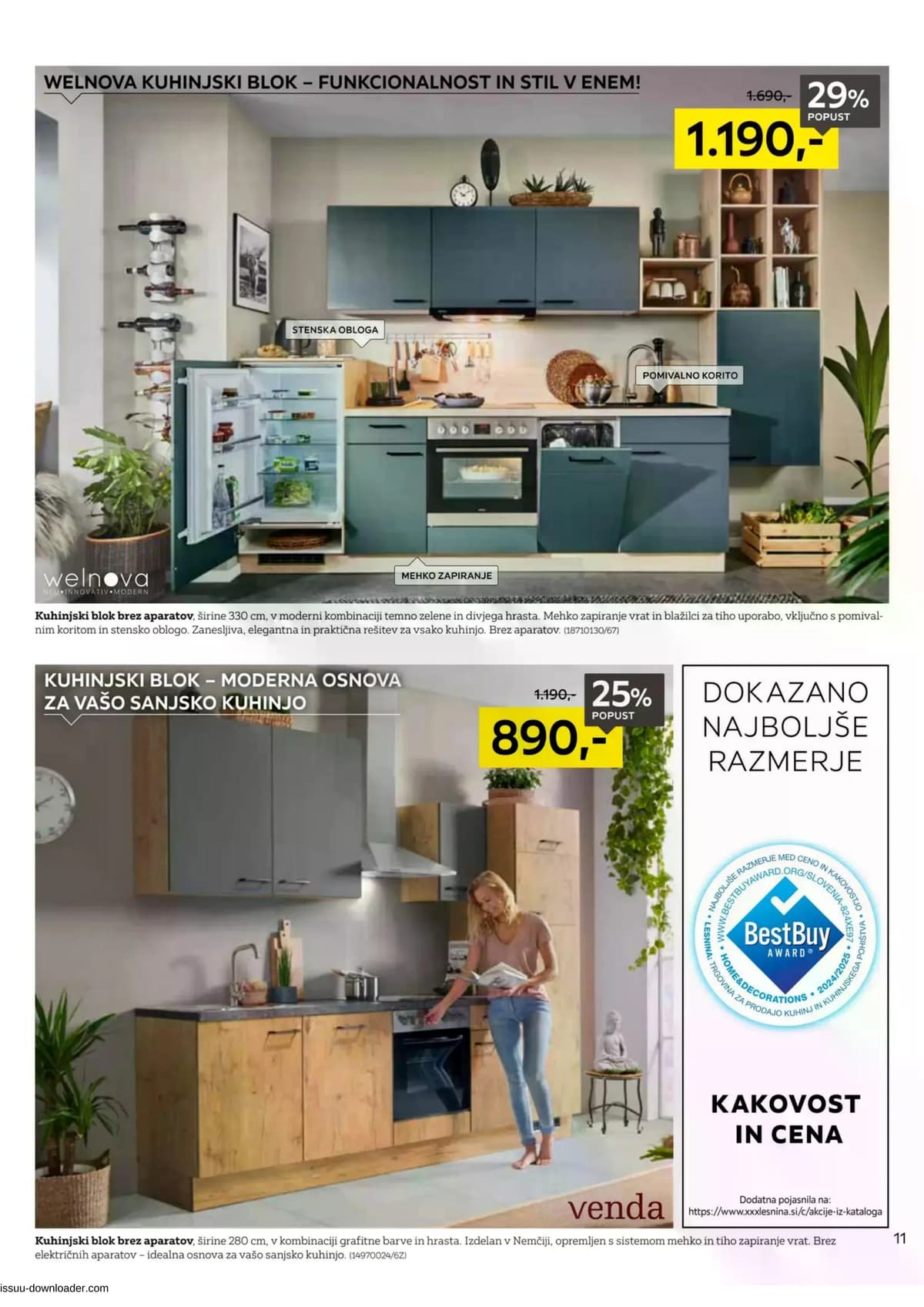 Stran 11. Lesnina kataloga - Kuhinje od 03.03.2026.