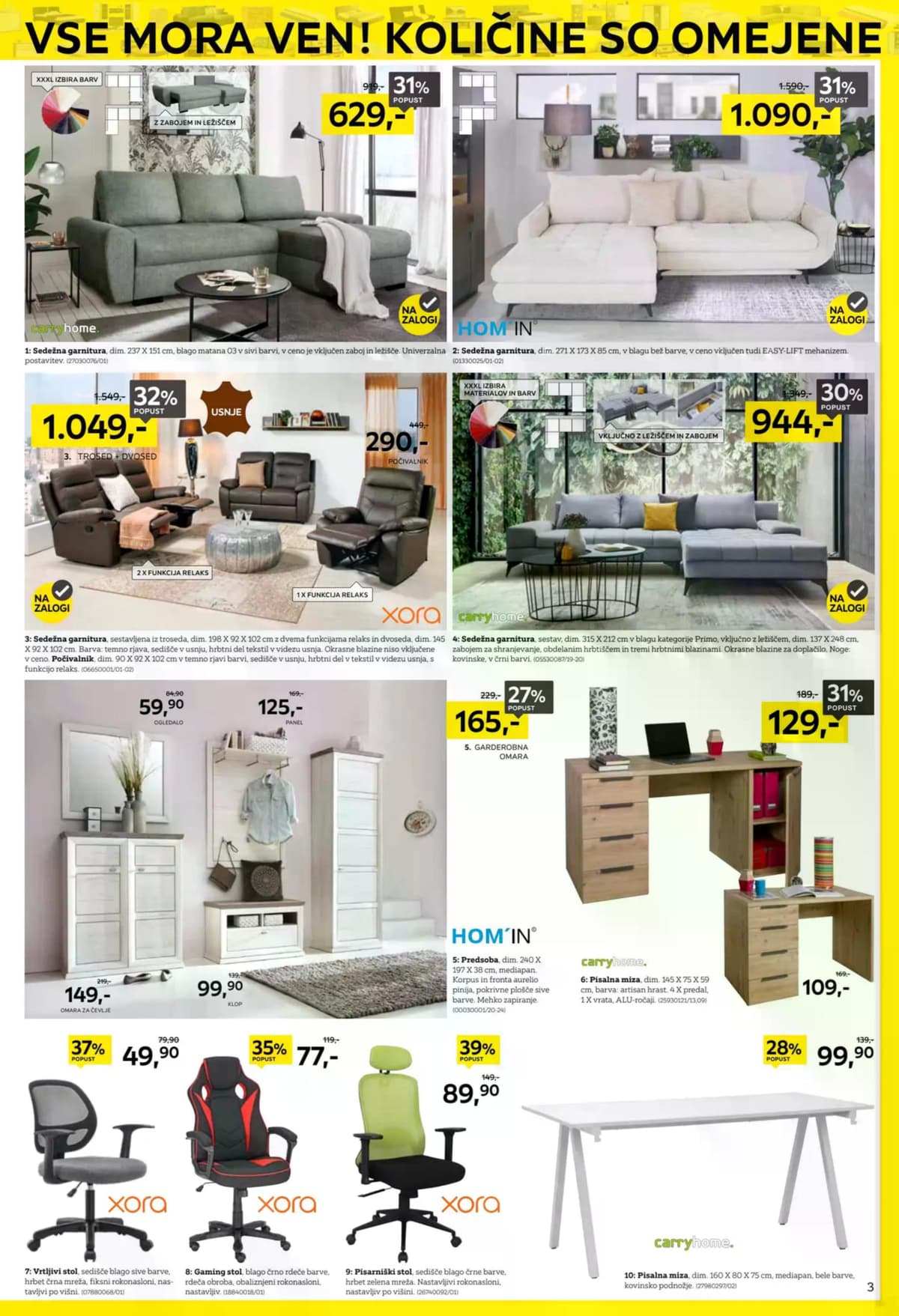 Stran 3. Lesnina kataloga - Praznimo od 02.03.2026.