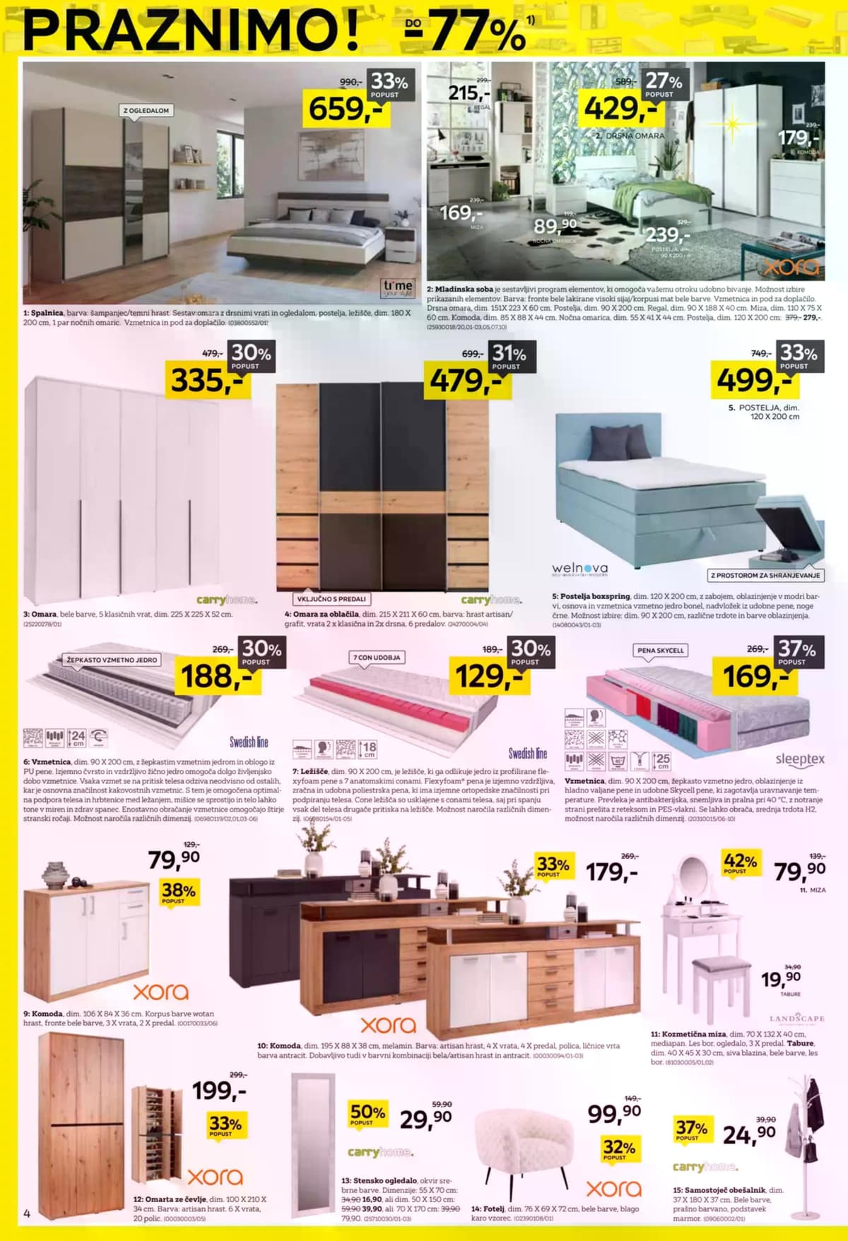 Stran 4. Lesnina kataloga - Praznimo od 02.03.2026.