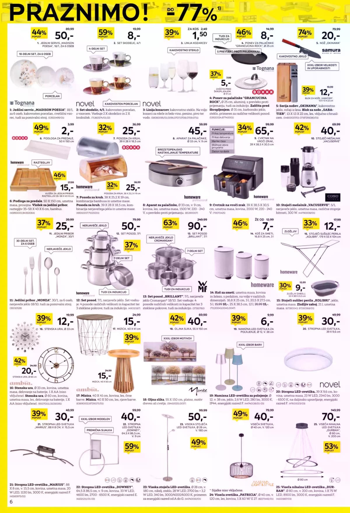 Stran 6. Lesnina kataloga - Praznimo