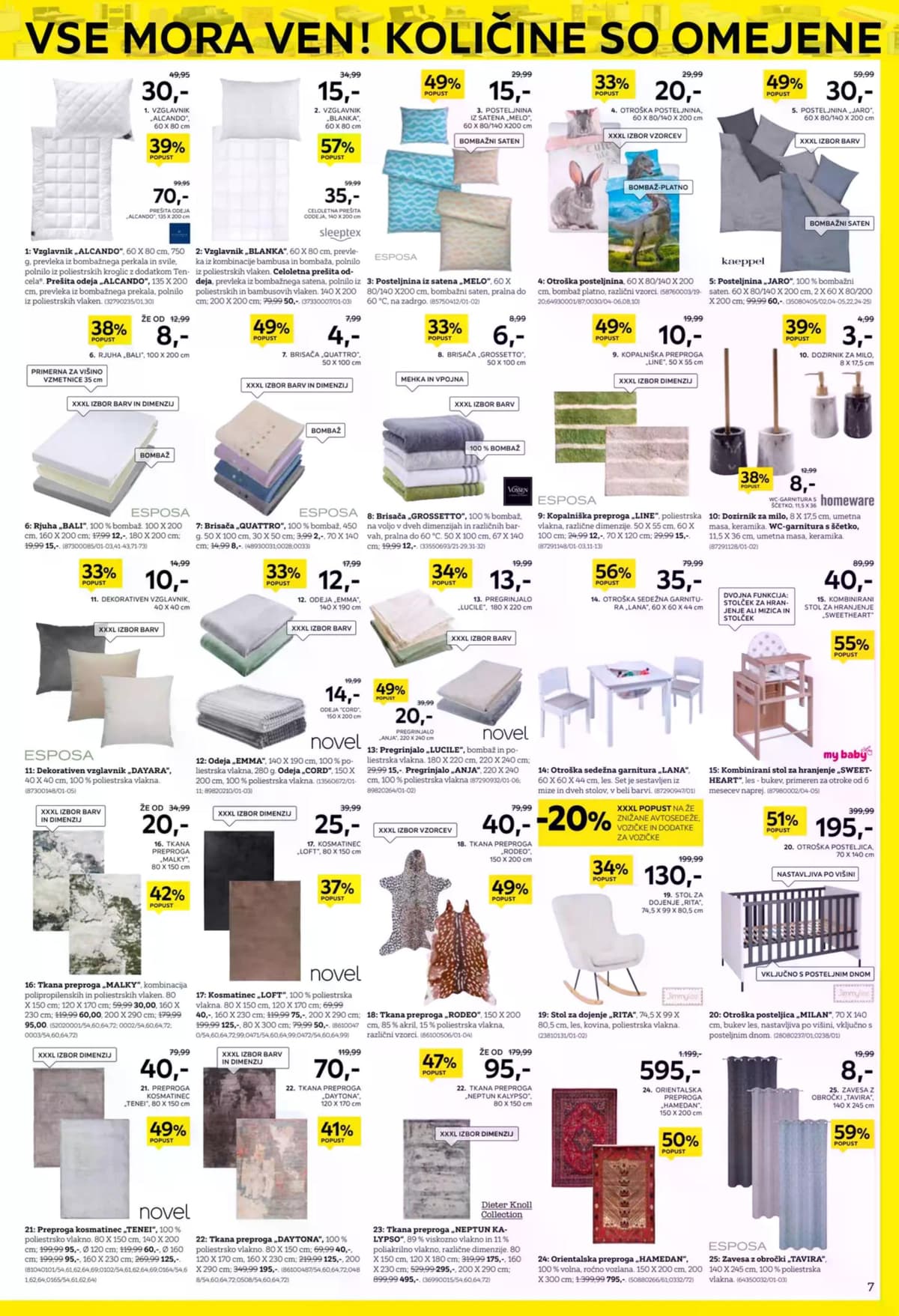 Stran 7. Lesnina kataloga - Praznimo od 02.03.2026.