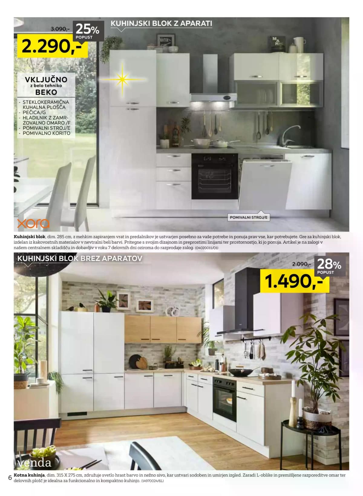 Stran 6. Lesnina kataloga - Največja ponudba kuhinj od 04.03.2026.