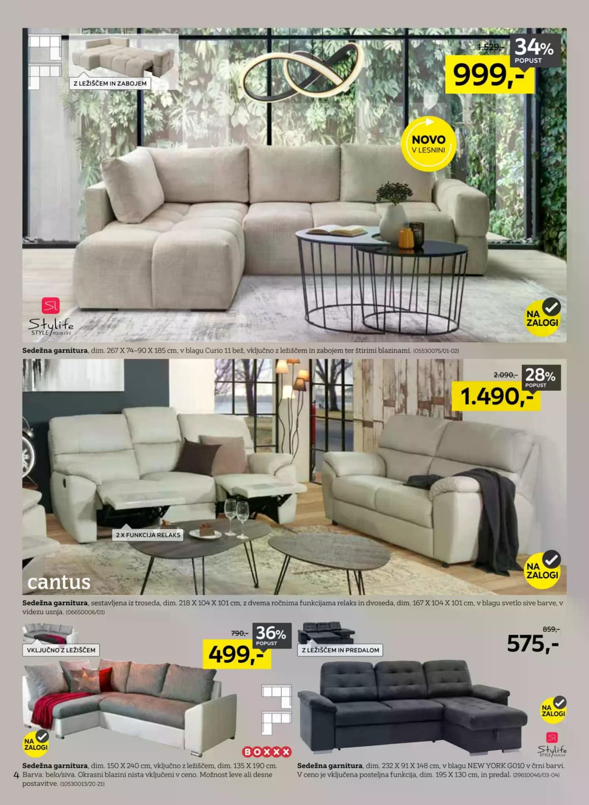 Stran 4. Lesnina kataloga - Novi trendi, ki spremenijo dom od 05.03.2026.