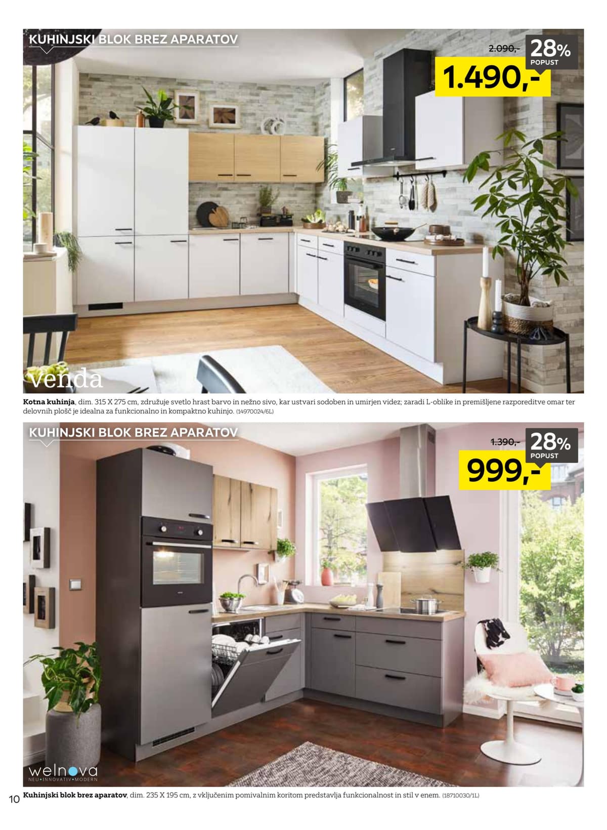 Stran 10. Lesnina kataloga - Največja Ponudba Kuhinj od 17.02.2026.