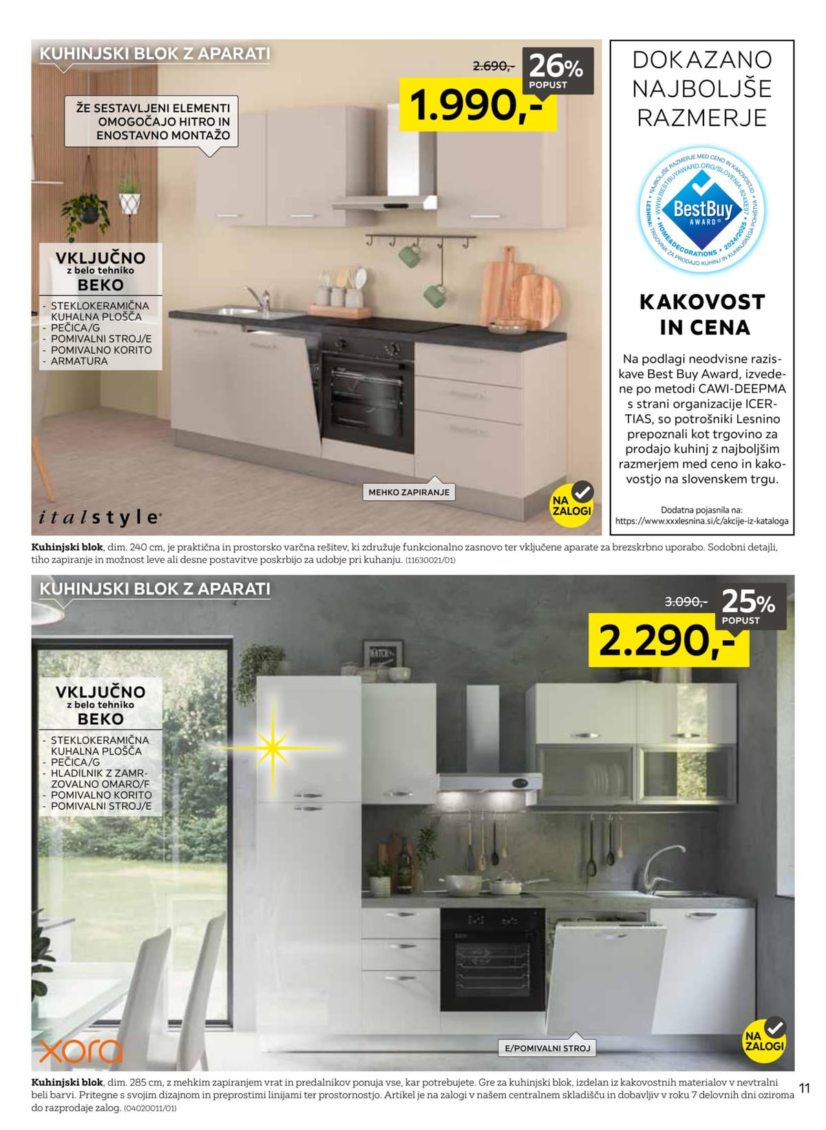 Stran 11. Lesnina kataloga - Največja Ponudba Kuhinj od 17.02.2026.