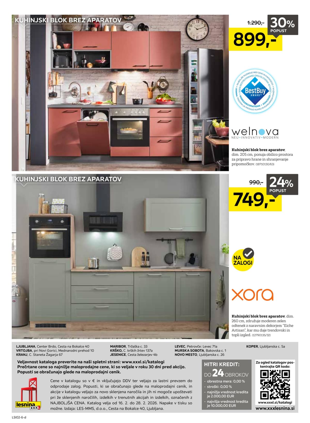 Stran 12. Lesnina kataloga - Največja Ponudba Kuhinj od 17.02.2026.