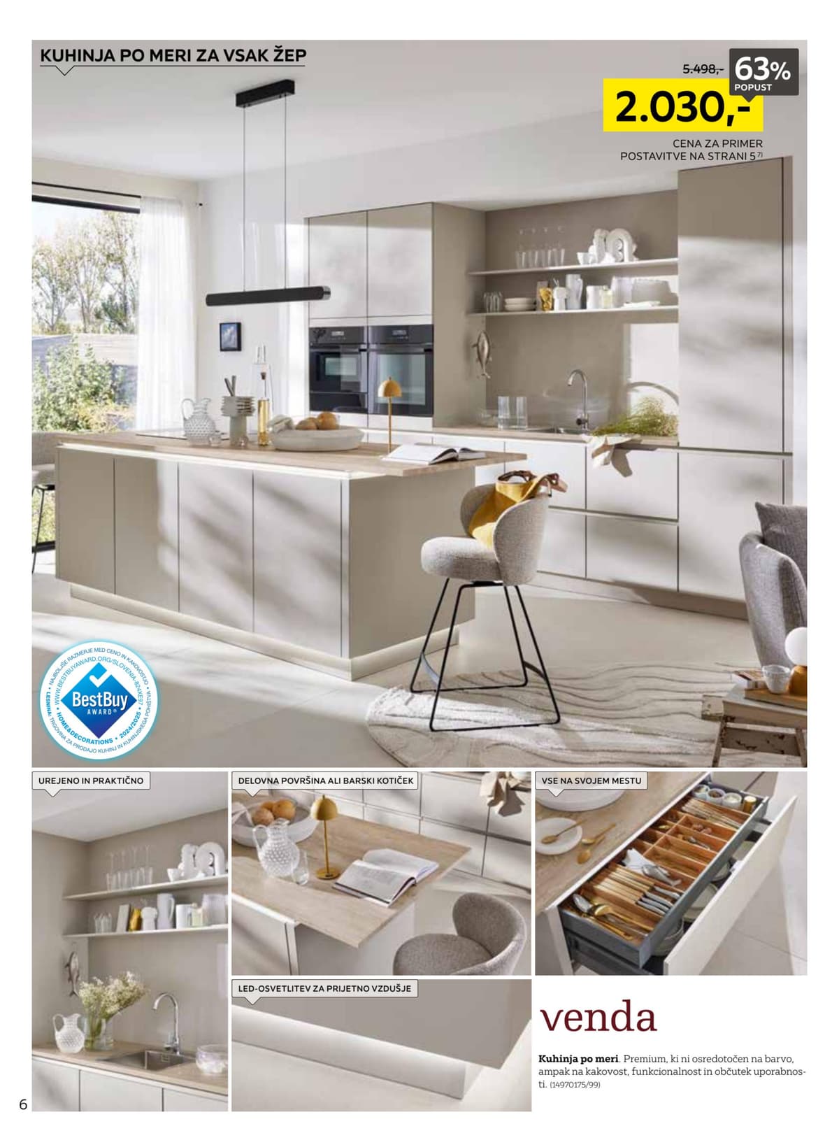 Stran 6. Lesnina kataloga - Največja Ponudba Kuhinj od 17.02.2026.