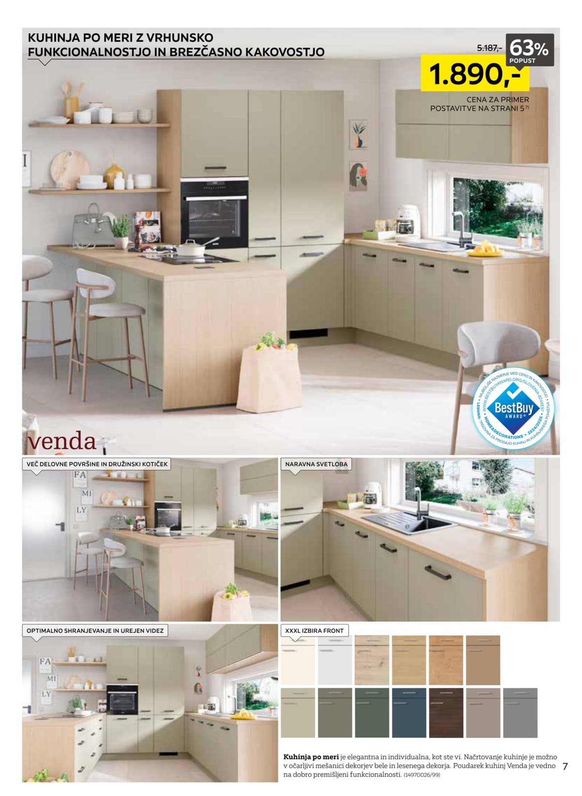 Stran 7. Lesnina kataloga - Največja Ponudba Kuhinj od 17.02.2026.