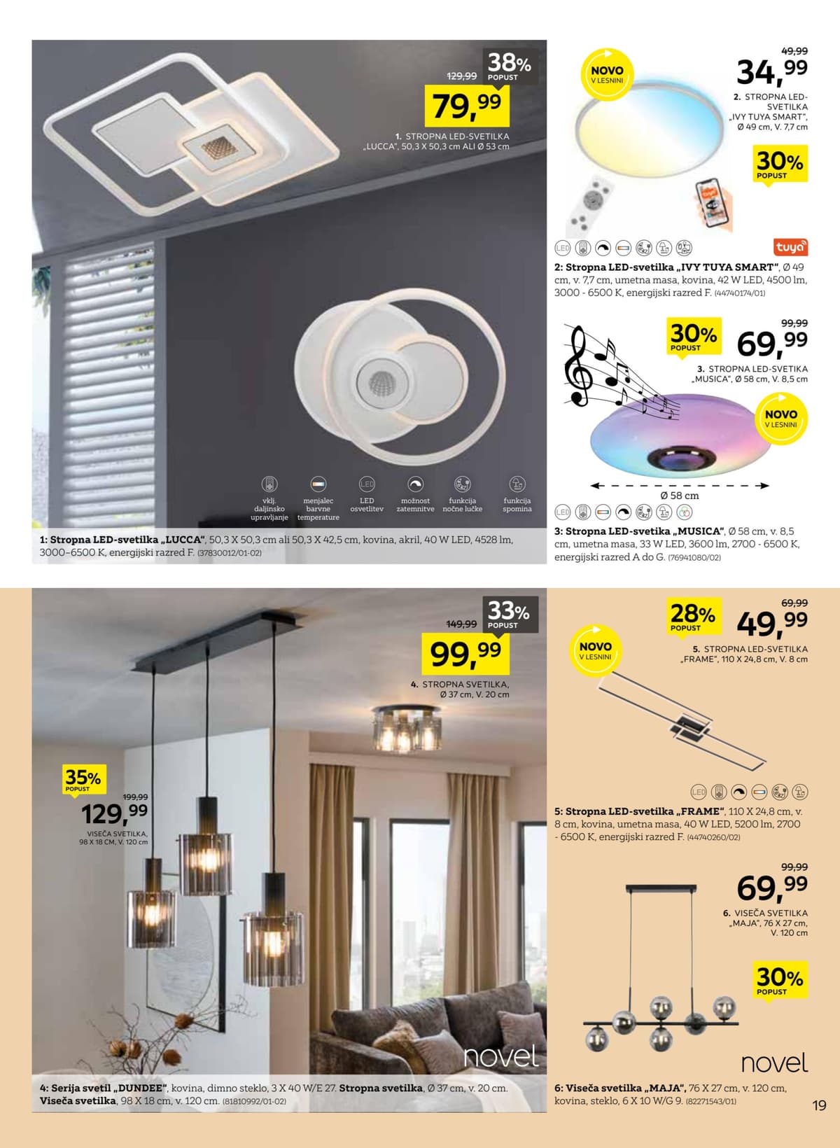 Stran 19. Lesnina kataloga - Sveži Trendi Za Sodoben Dom